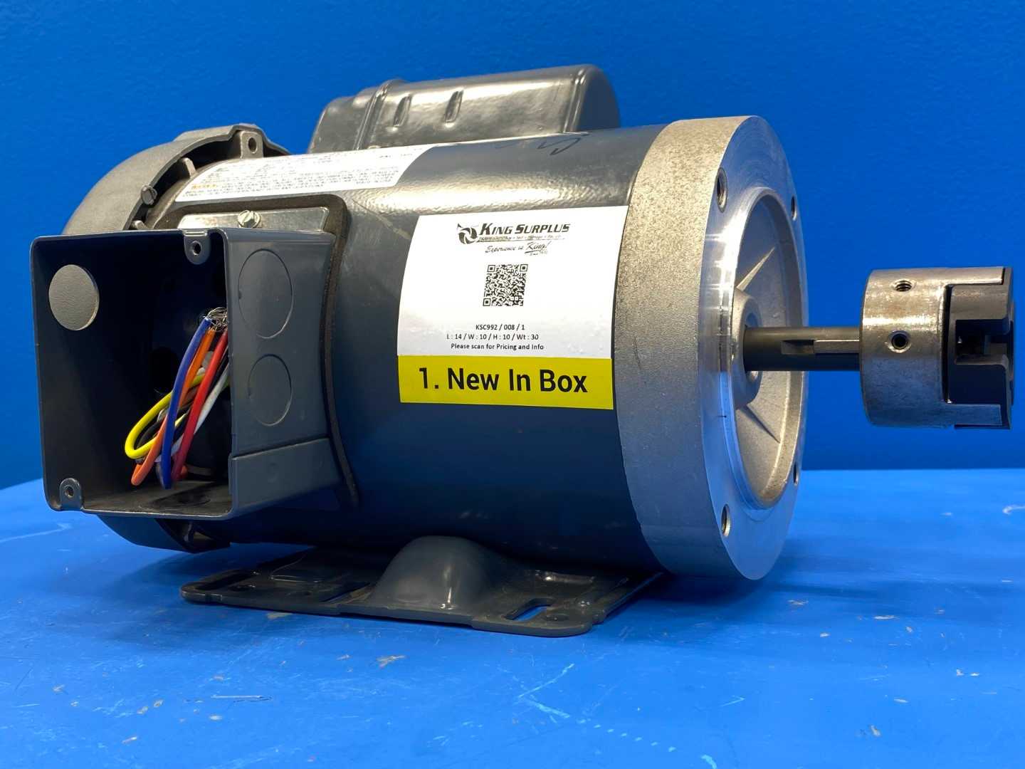 1HP - 1725RPM Marathon Electric  Motor G573 DVE56C17F5323JP 