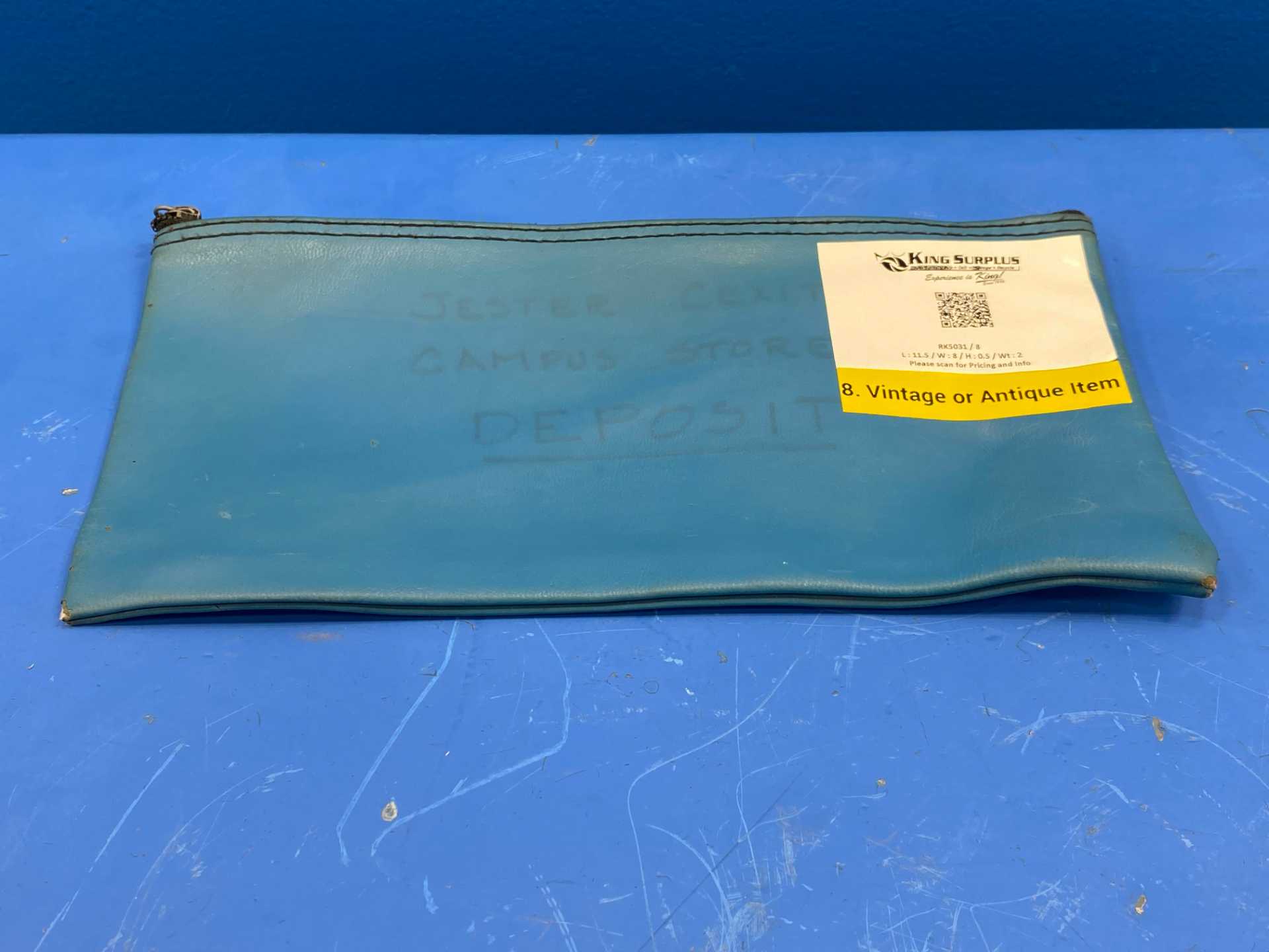 Major Metalfab Co. 6"x11" Vintage Teal Bank Bag 