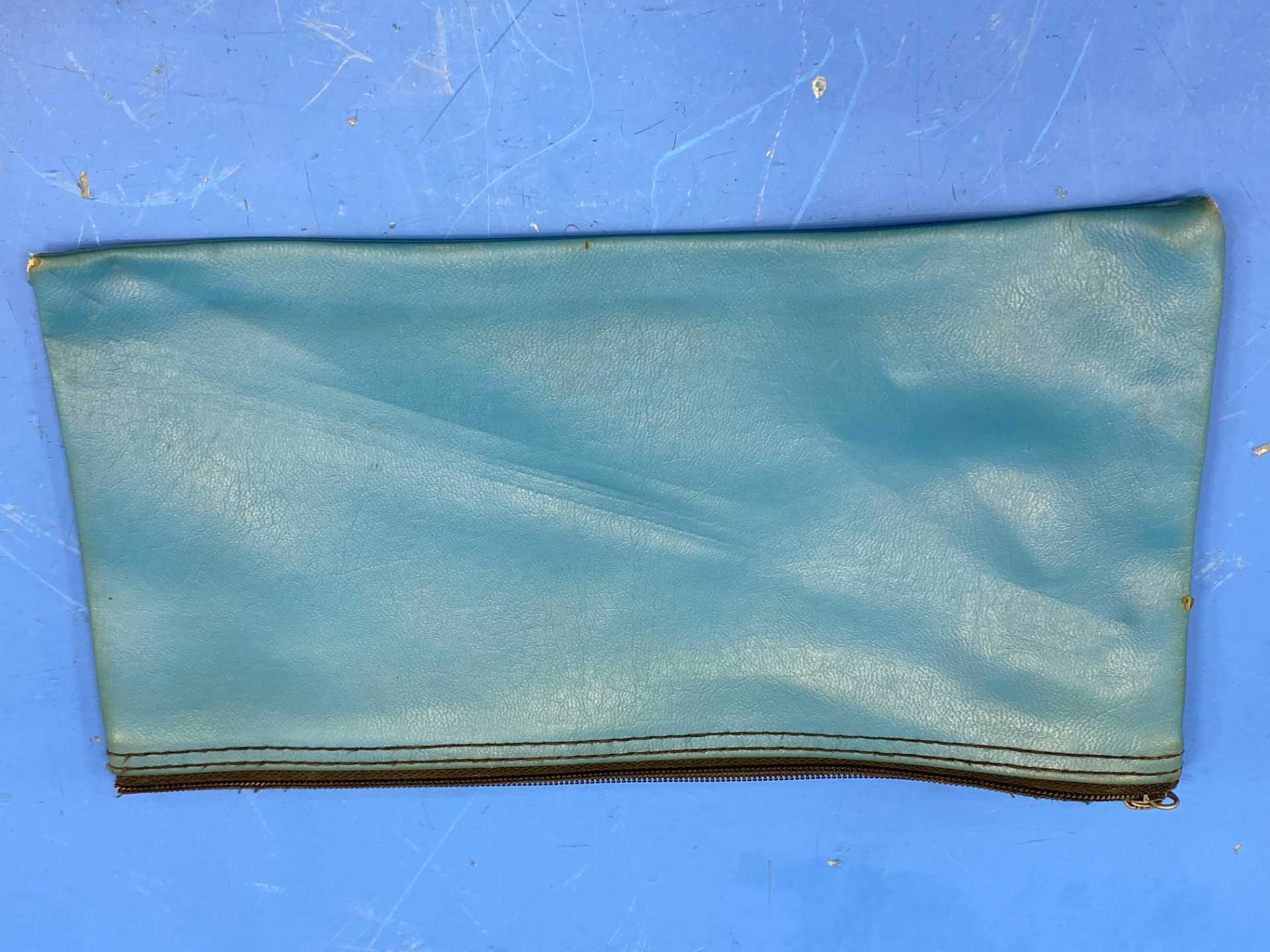 Major Metalfab Co. 6"x11" Vintage Teal Bank Bag 