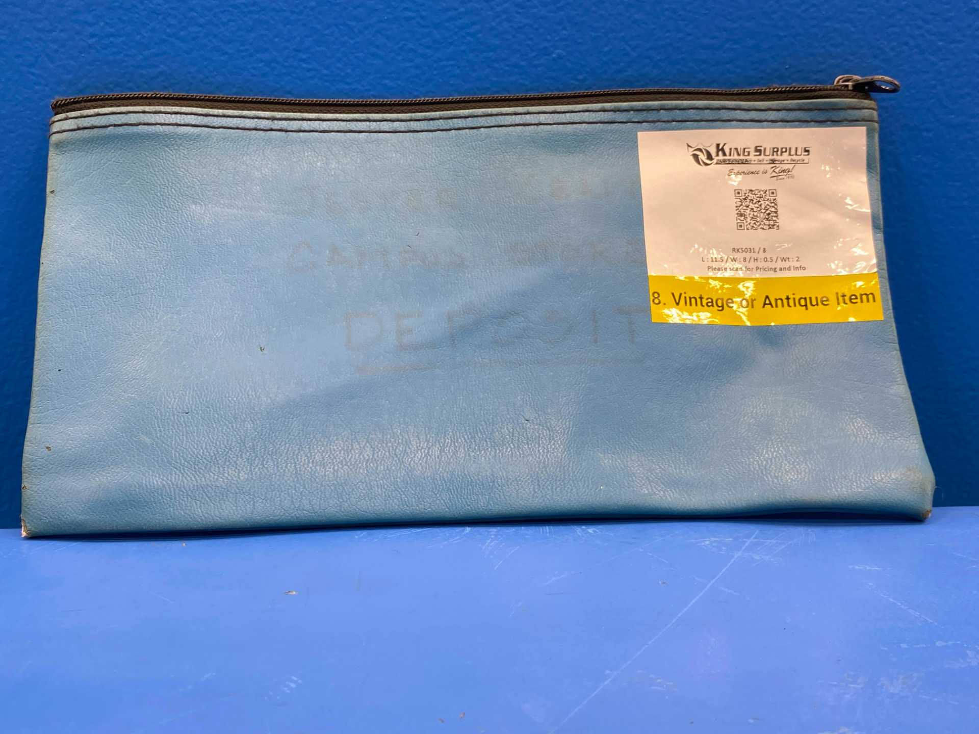 Major Metalfab Co. 6"x11" Vintage Teal Bank Bag 