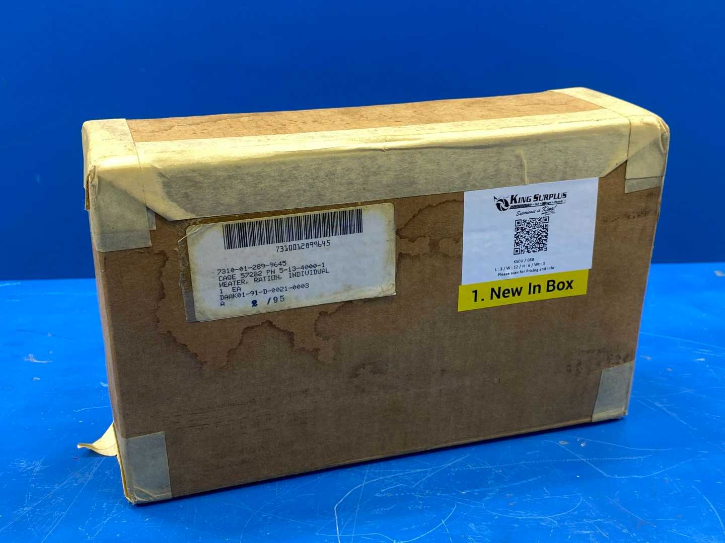 Military Individual Troop MRE Meal Ready to Eat Ration Heater 24 Volt