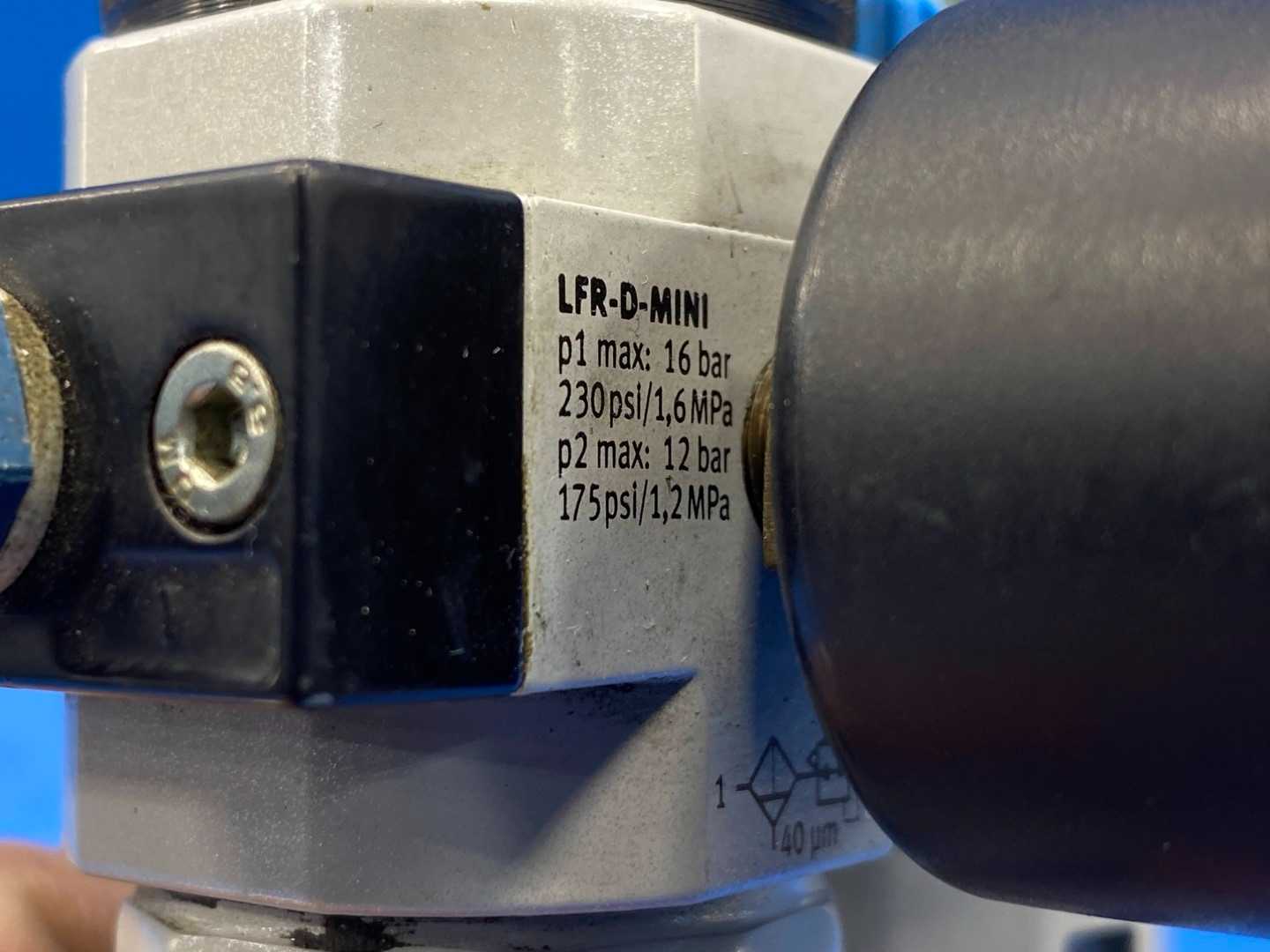 FESTO LFR-D-MINI & LOE-D-MINI Air Regulator & Lubricator 230PSI 