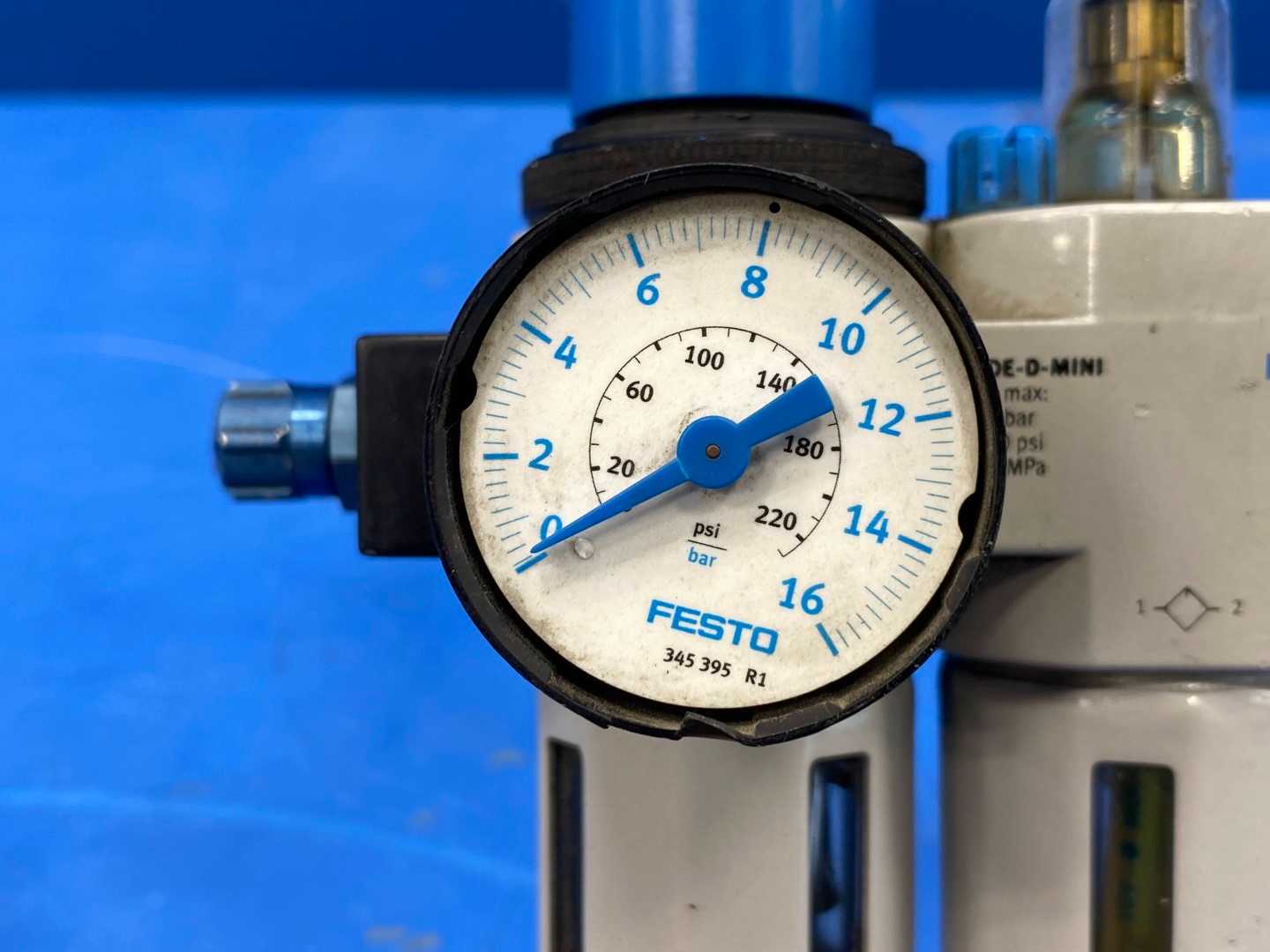 FESTO LFR-D-MINI & LOE-D-MINI Air Regulator & Lubricator 230PSI 