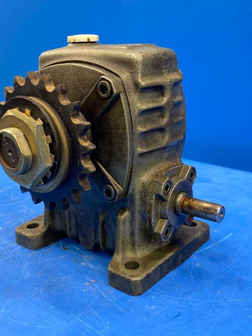 Bellpony Worm Gear Speed Reducer Ratio 1:60 Gray with white cap