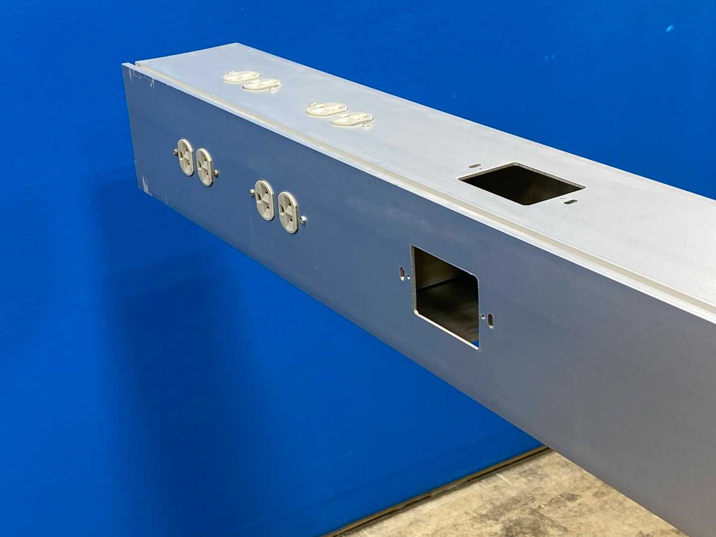 10.5' ALUMINUM Power & Data Distribution Pole Drop Down Cable Race 
