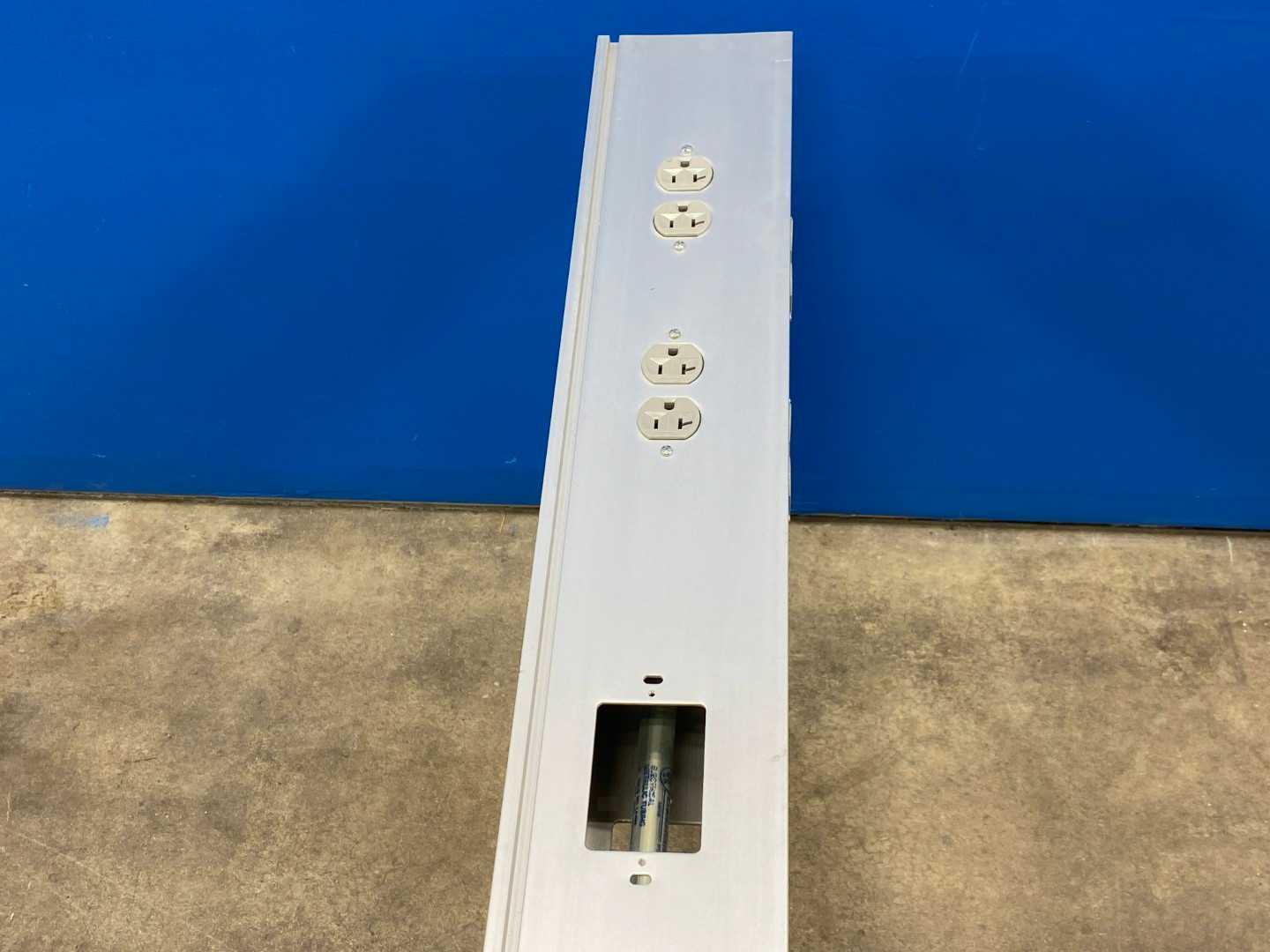 10.5' ALUMINUM Power & Data Distribution Pole Drop Down Cable Race 