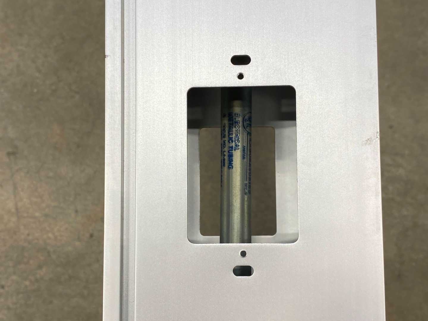 10.5' ALUMINUM Power & Data Distribution Pole Drop Down Cable Race 