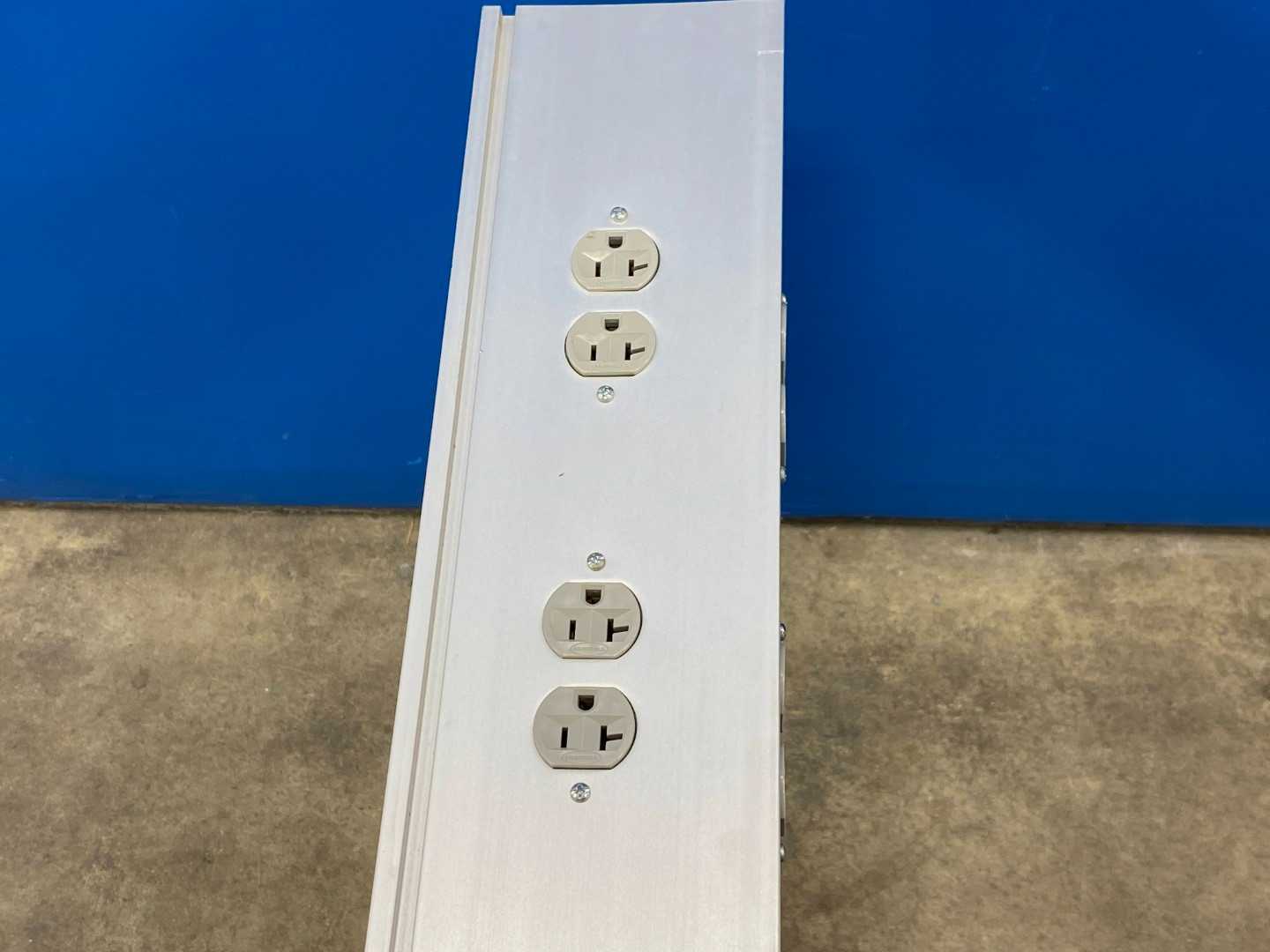 10.5' ALUMINUM Power & Data Distribution Pole Drop Down Cable Race 