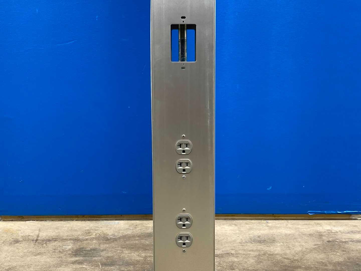 10.5' ALUMINUM Power & Data Distribution Pole Drop Down Cable Race 