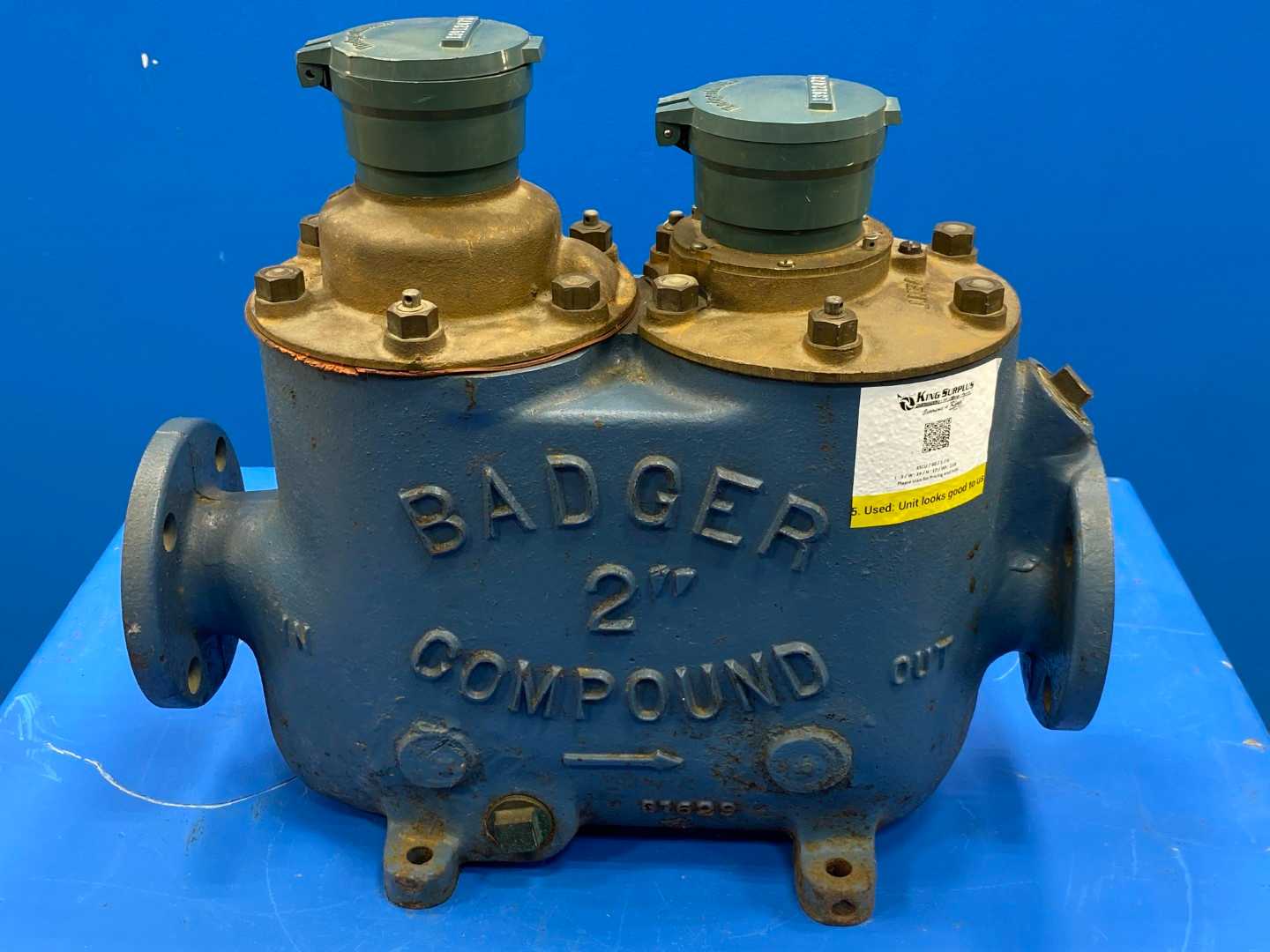 Badger Mechanical Flow Meter Recordall Compound Series 2" 