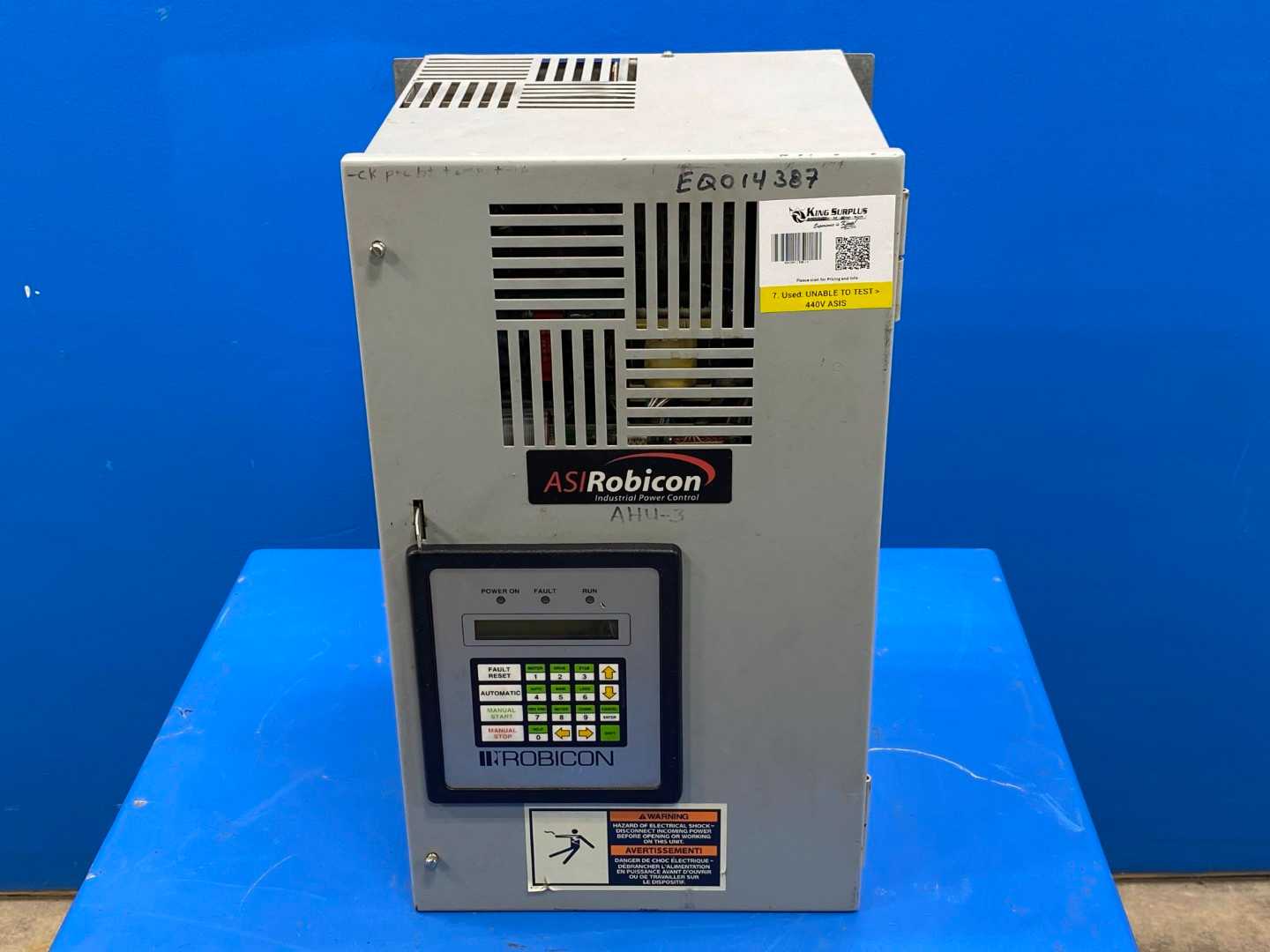 ASI Robicon Industrial Control System ID-454GT 30HP System P/N P456903 AC Drive