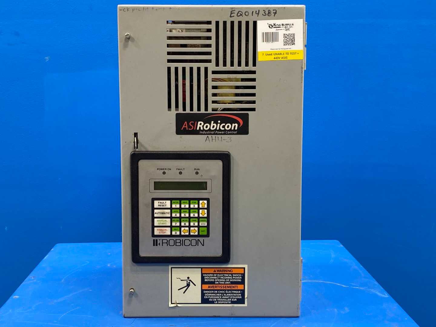 ASI Robicon Industrial Control System ID-454GT 30HP System P/N P456903 AC Drive