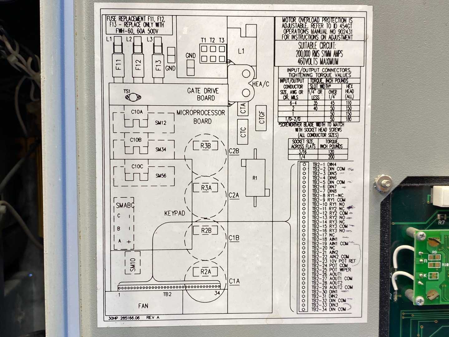 ASI Robicon Industrial Control System ID-454GT 30HP System P/N P456903 AC Drive