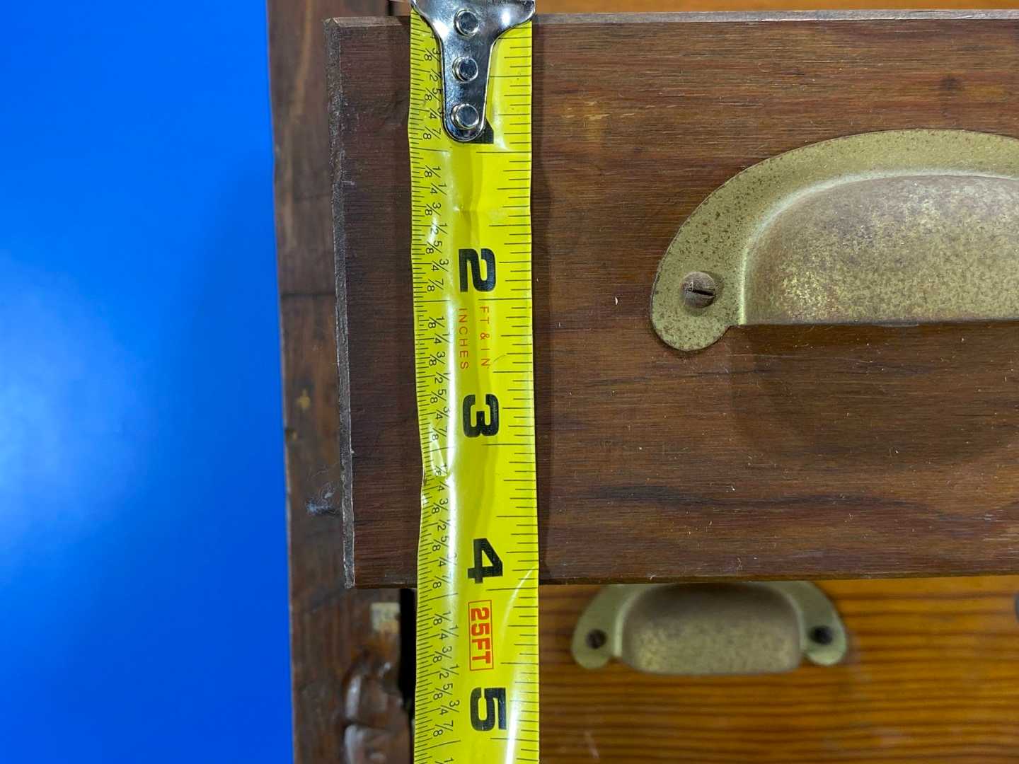 30 Drawer Vintage Wood Specimen Cabinet