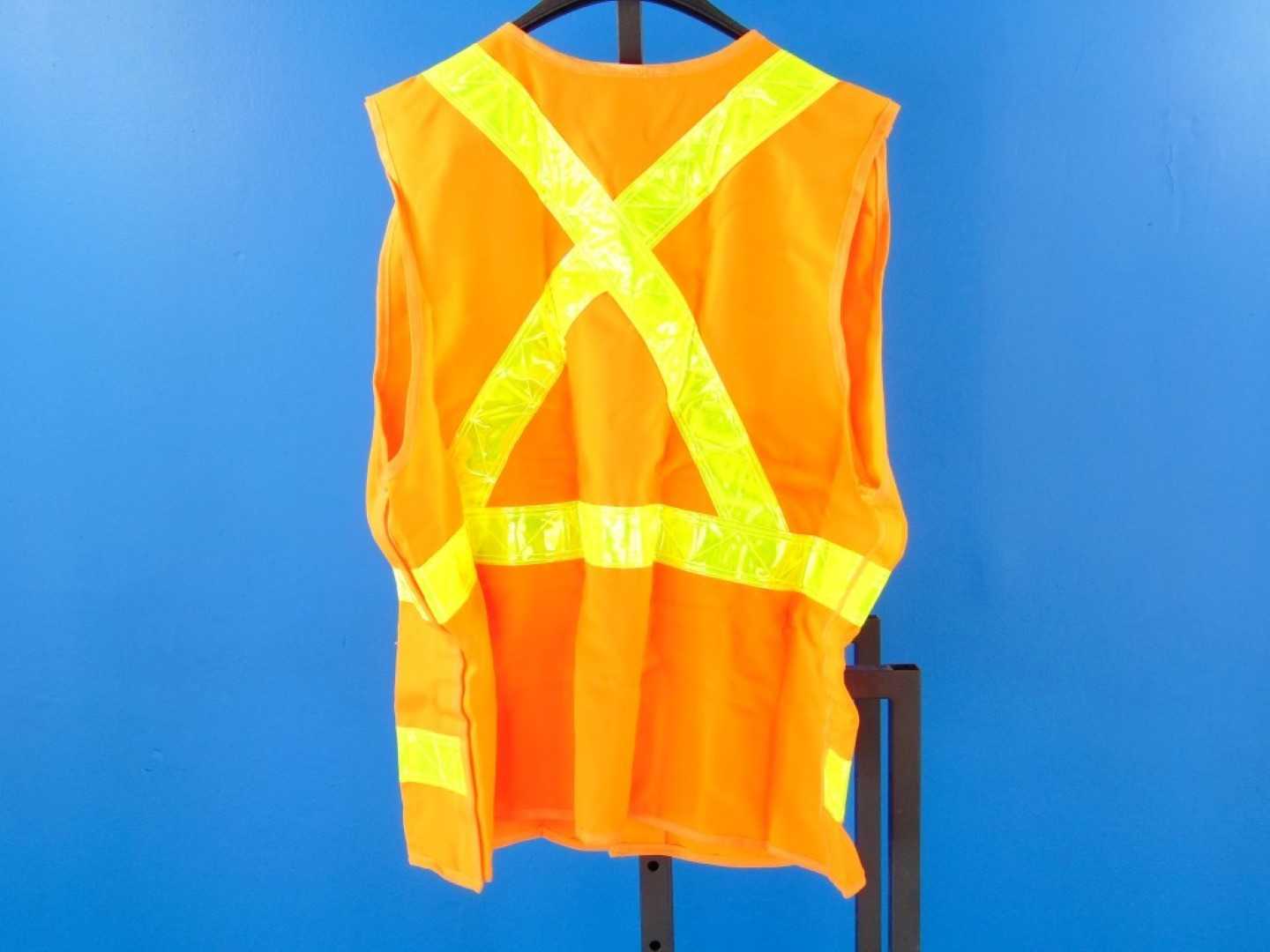 Orange Poly Hunt Vest w/Snap Regular V-28165-9