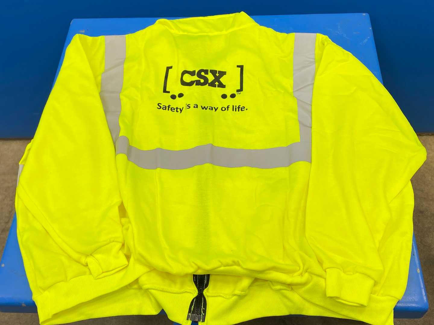 C2 Ansi Lime Fully Zipped Sweatshirt L ORR-NSRR-28-3