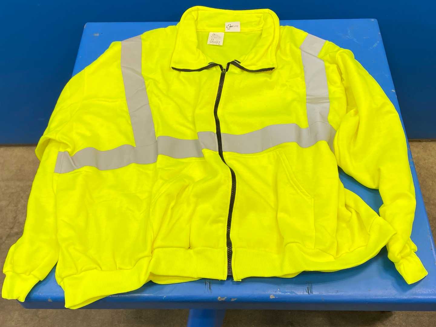 C2 Ansi Lime Fully Zipped Sweatshirt 4XL ORR-CSX-LM-28-7