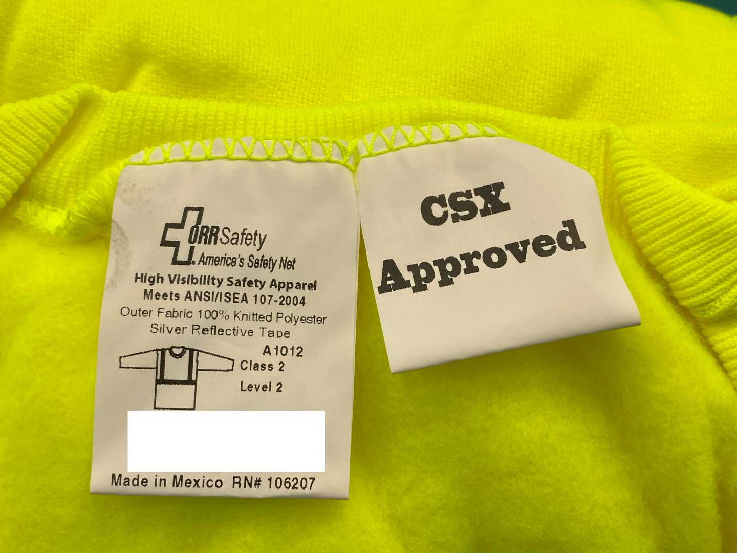 C2 Ansi Lime Long Sleeve Sweatshirt 4XL ORR-CSX-LM-12-7