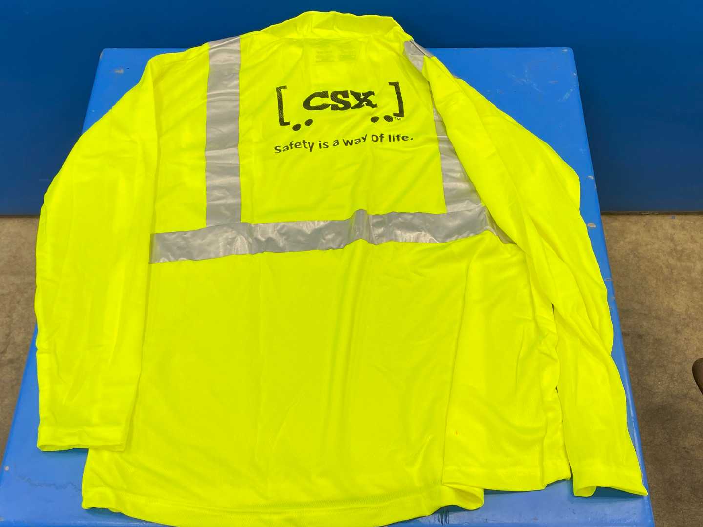 ORR Safety C2 Ansi Lime Long Sleeve Wicking Polo Shirt XL ORR-CSX-LM-16-4