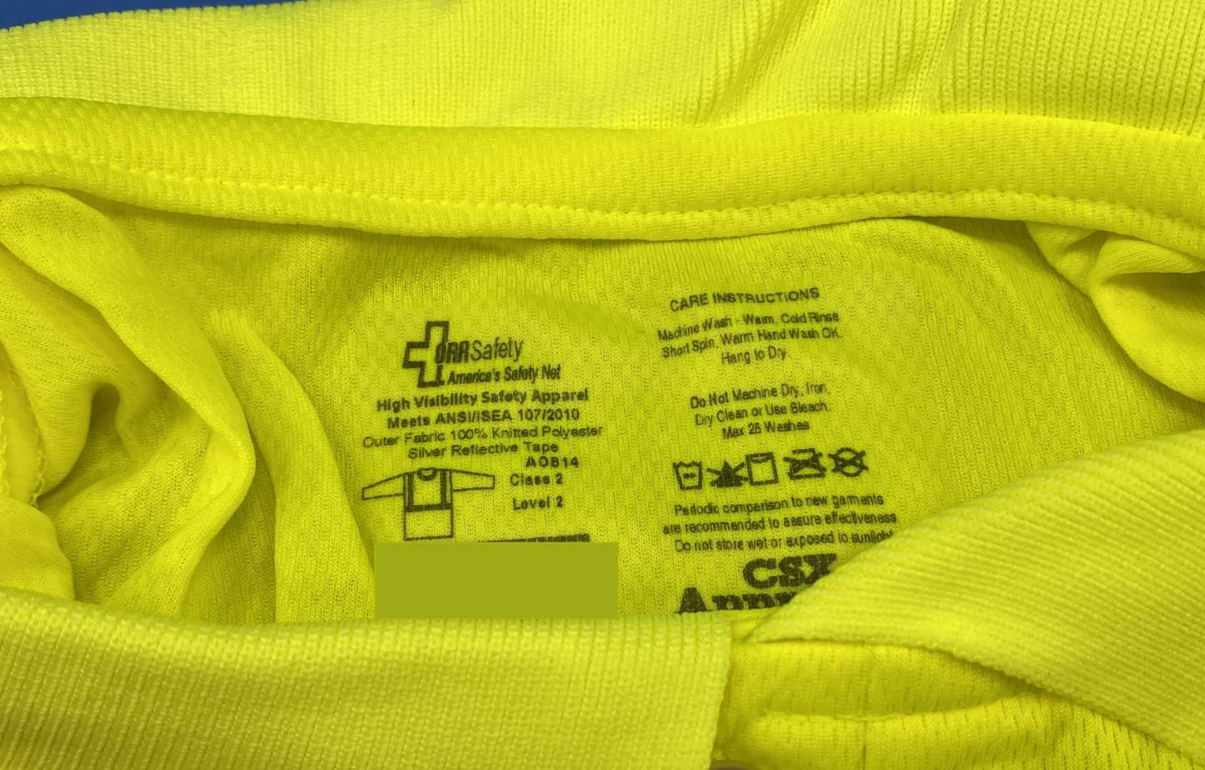 ORR Safety C2 Ansi Lime Long Sleeve Wicking Polo Shirt XL ORR-CSX-LM-16-4
