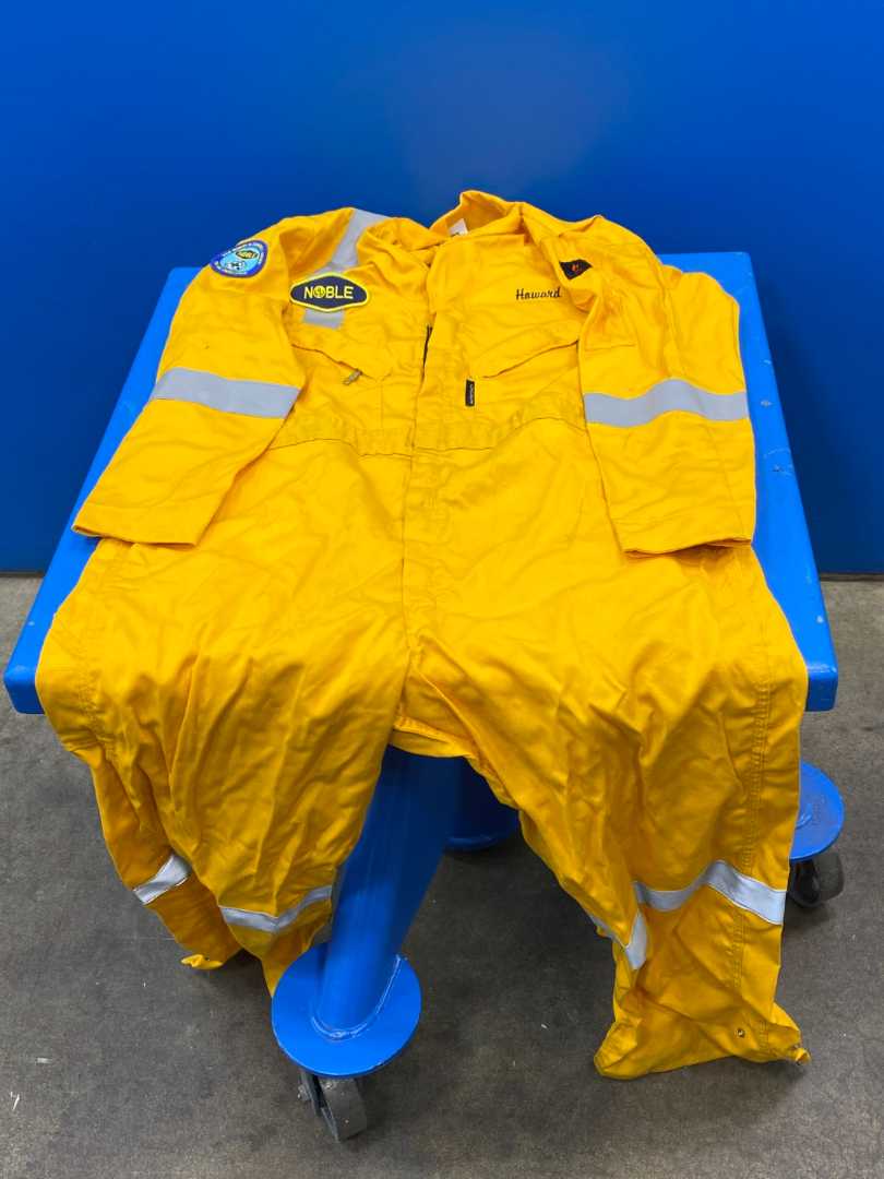 Noble Yellow Long Sleeve Coverall 44 Tall 7957-YEL 