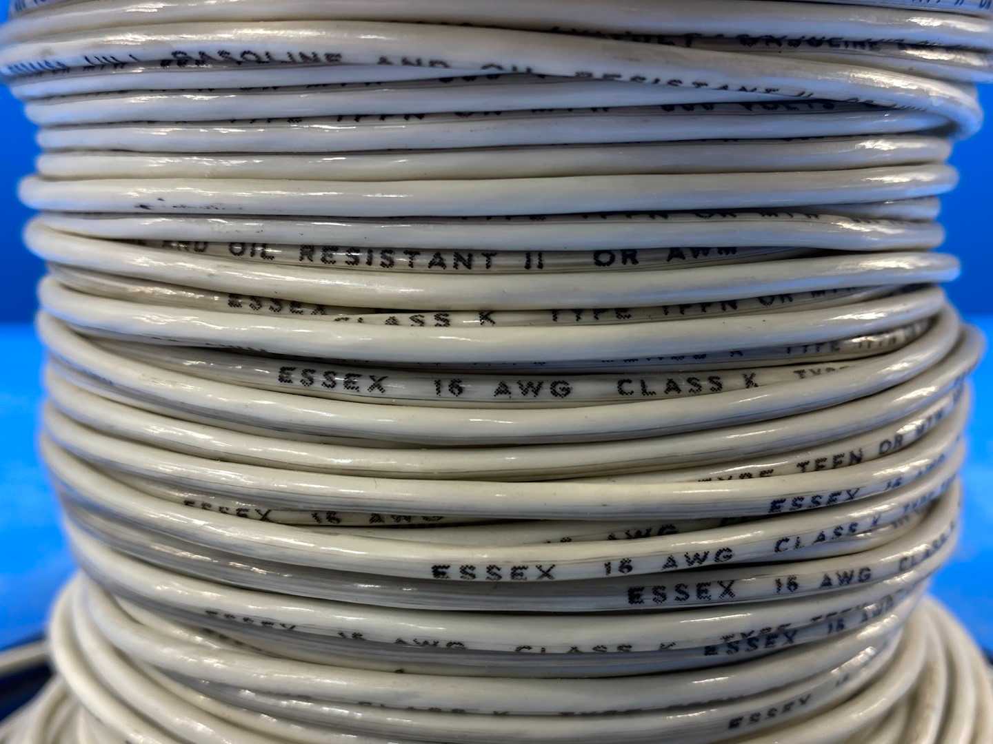 16 AWG Essex White Copper Wire Class K Type TFFN or MTW 240FT