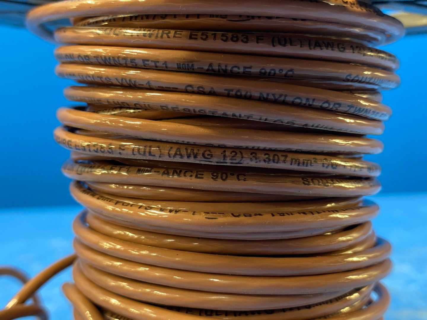 12 AWG Southwire E51583 Brown Copper Wire Type TWN 30FT