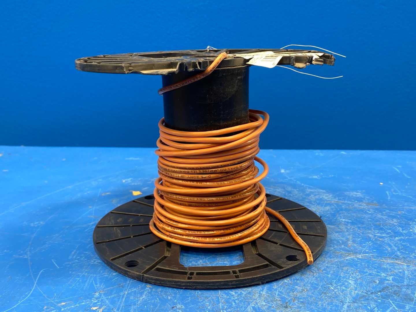 12 AWG Orange Copper Wire AWM 30FT