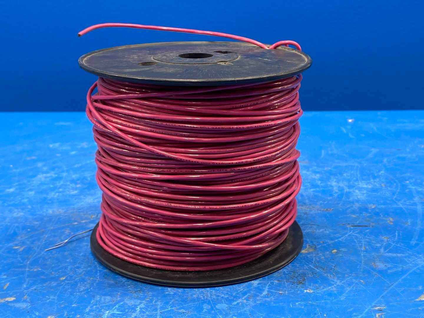 18 AWG Red Copper Wire Type TFFN or MTW 380FT