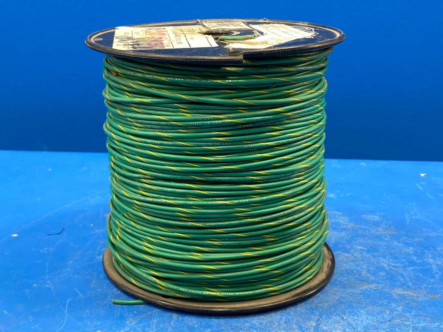 18 AWG Green Copper Wire Type MTW 900FT