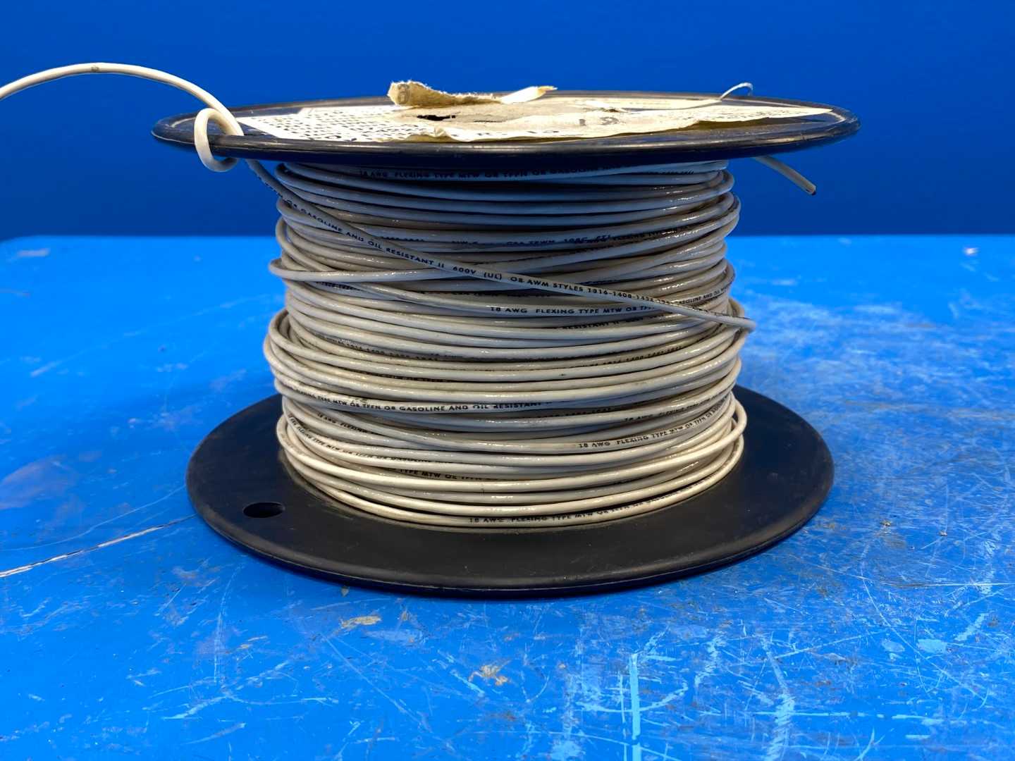18 Awg White Copper Wire Type MTW or TFFN 350FT