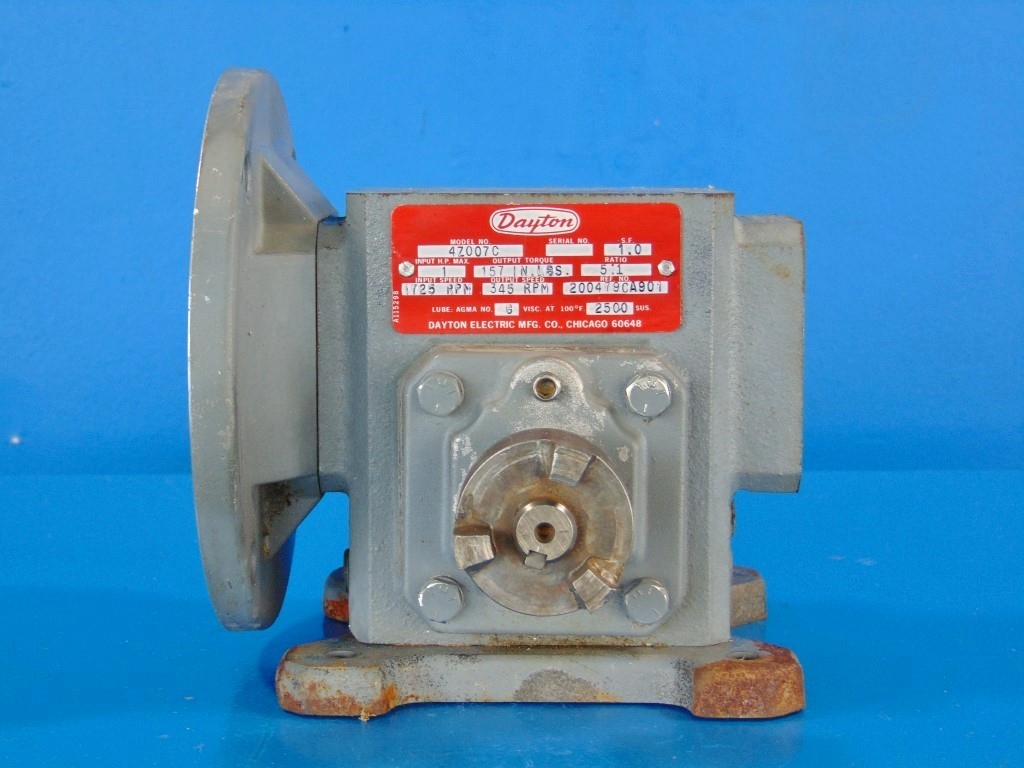 DAYTON 4Z007C 1725rpm 1HP 5:1 Gear Reducer