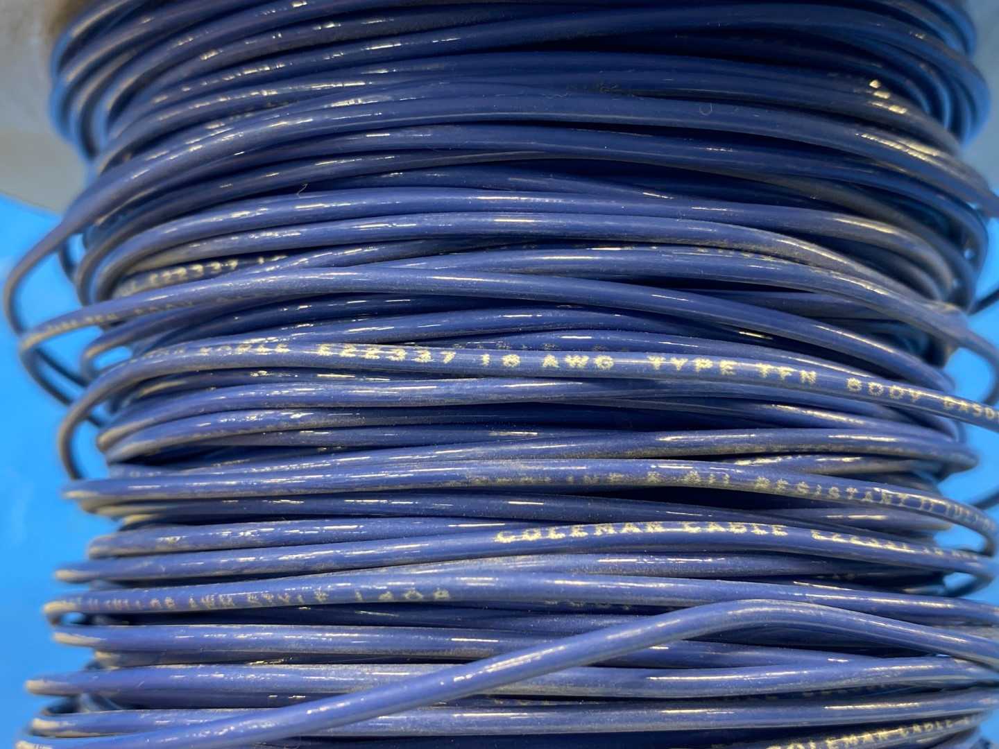 18 Awg Blue Copper Wire Type TFN 260FT