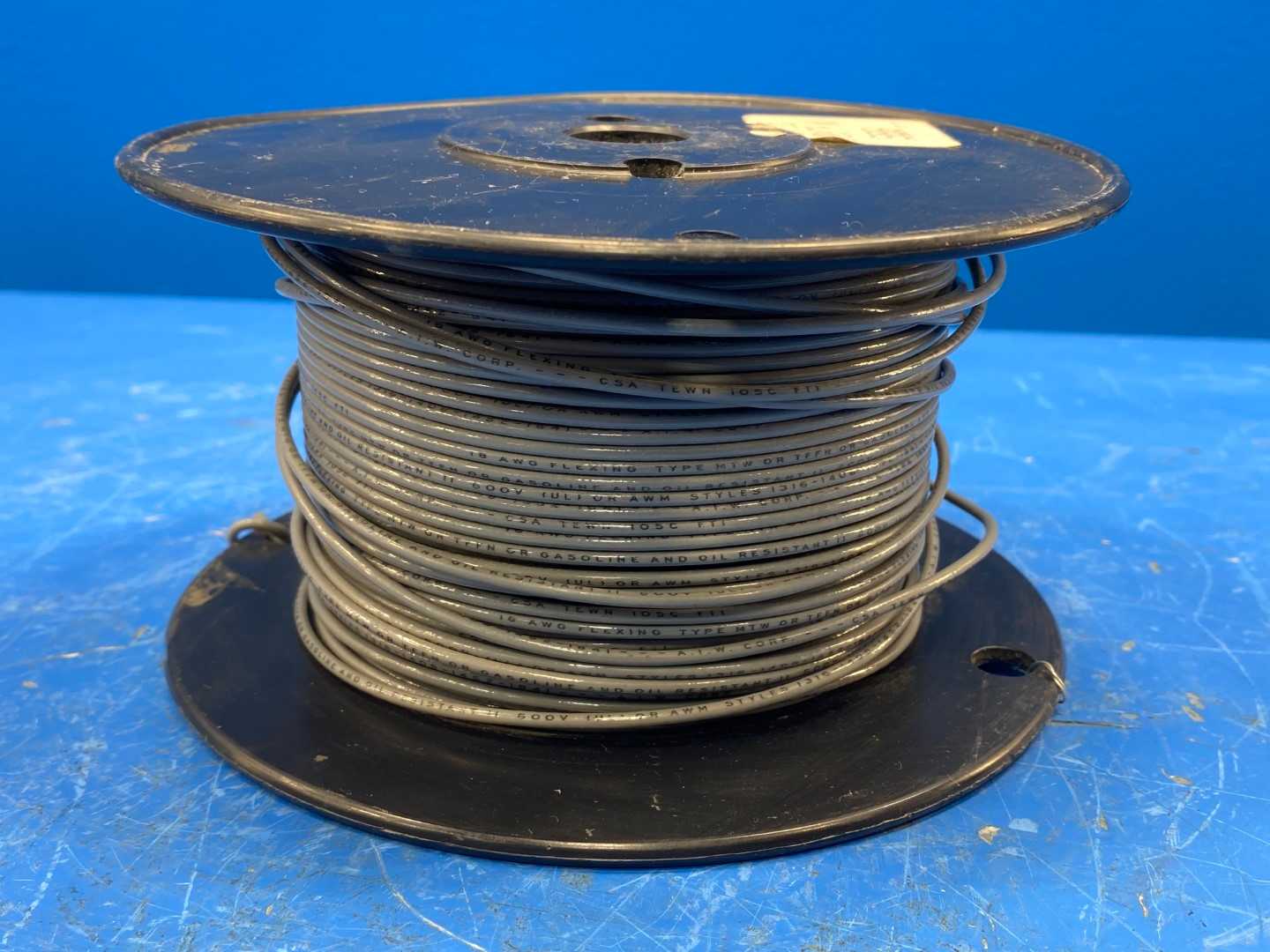 18 Awg Grey Copper Wire Type MTW or TFFN 360FT