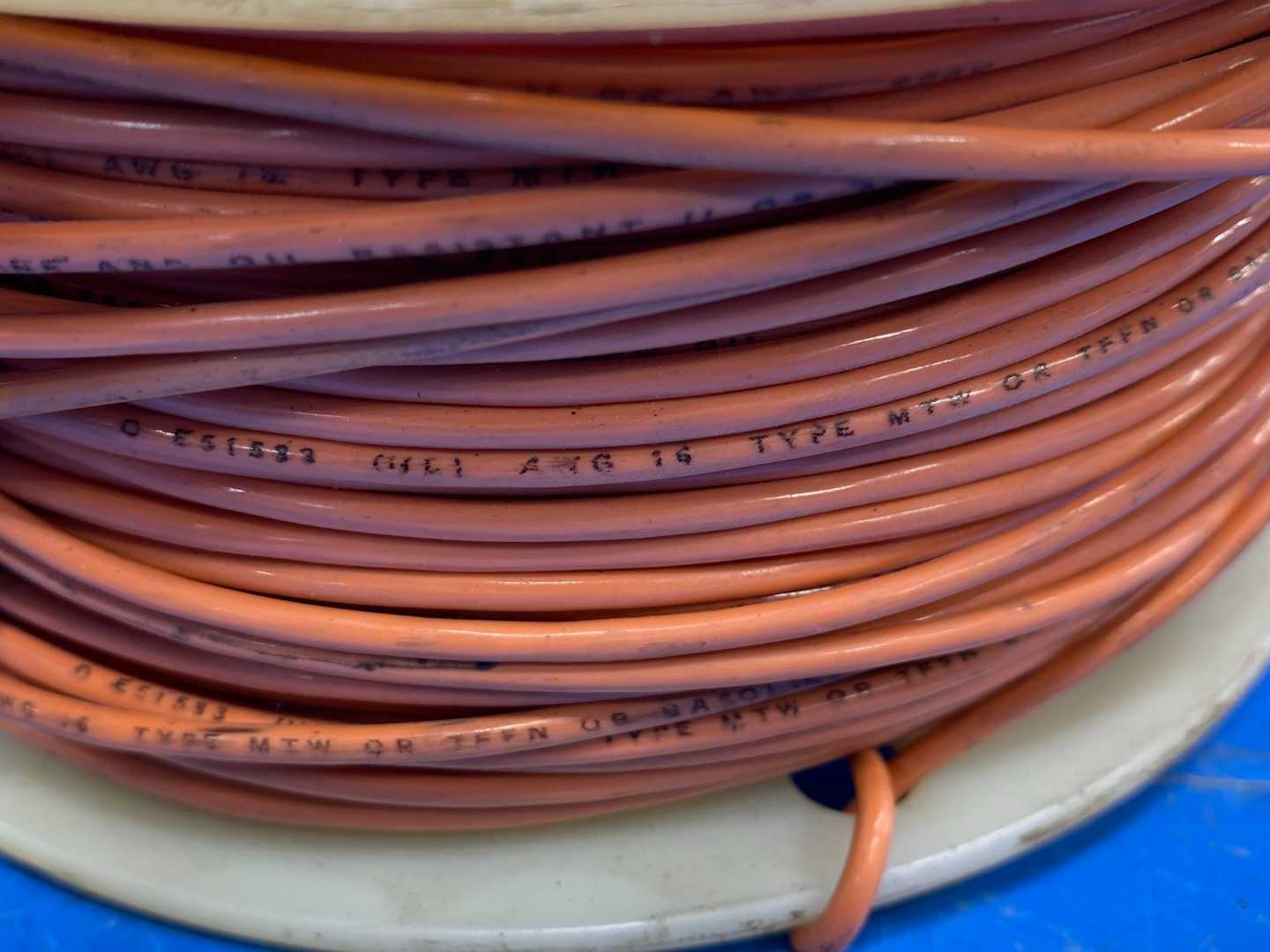 16 Awg Orange  Copper Wire Type MTW or TFFN 401ft