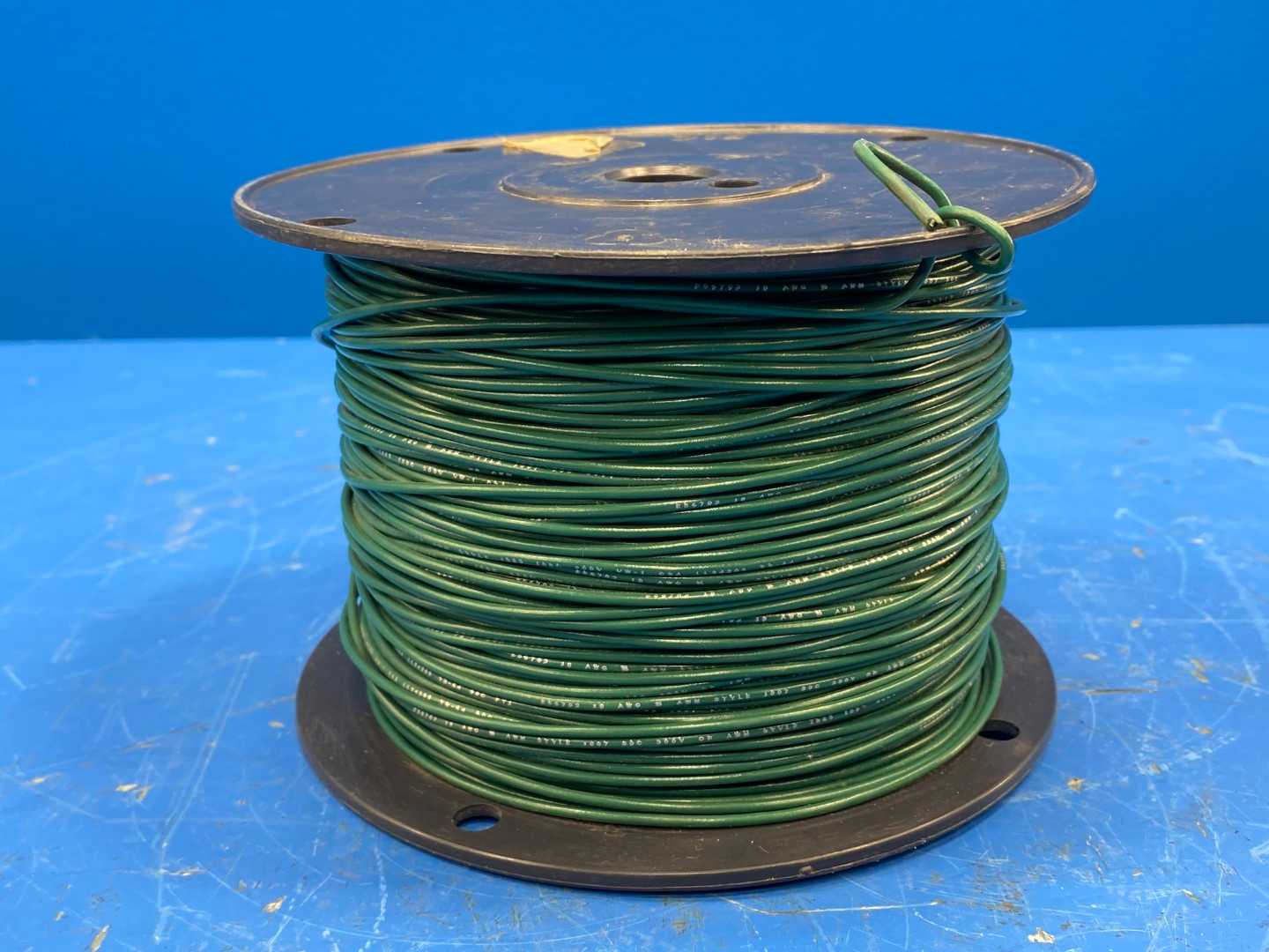18 Awg Dark Green Copper Wire Type AWM 800FT