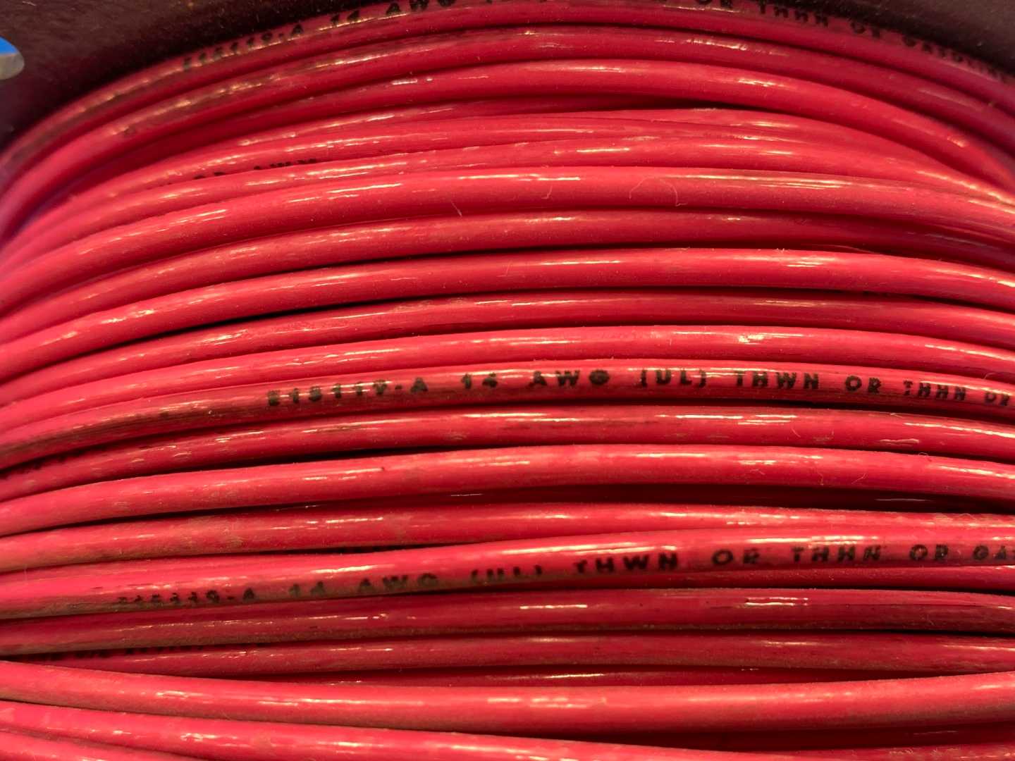 14 Awg Red Copper Wire Type THWN or THHN 370FT