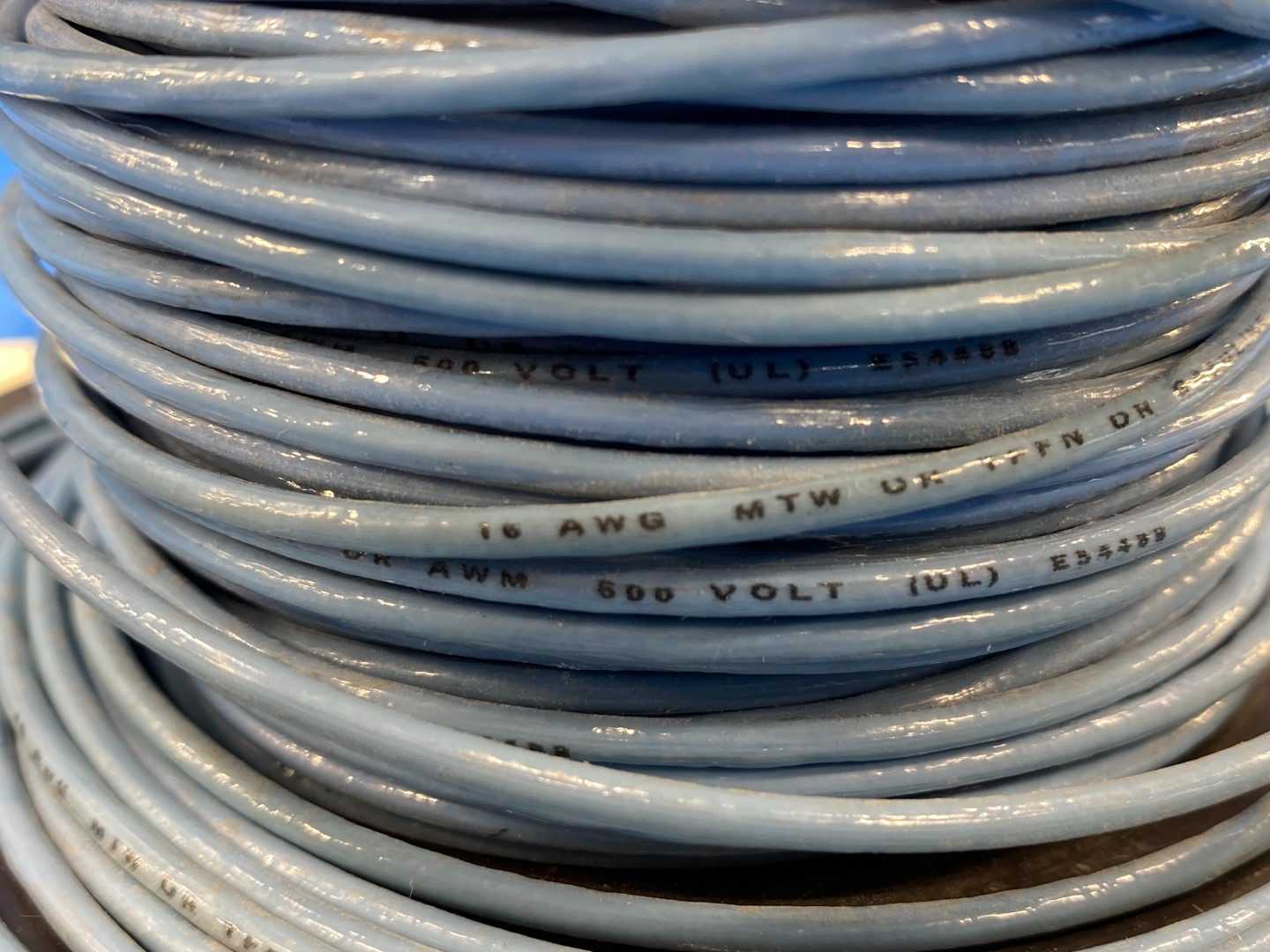 16 Awg Light Blue Copper Wire Type MTW or TFFN 250FT