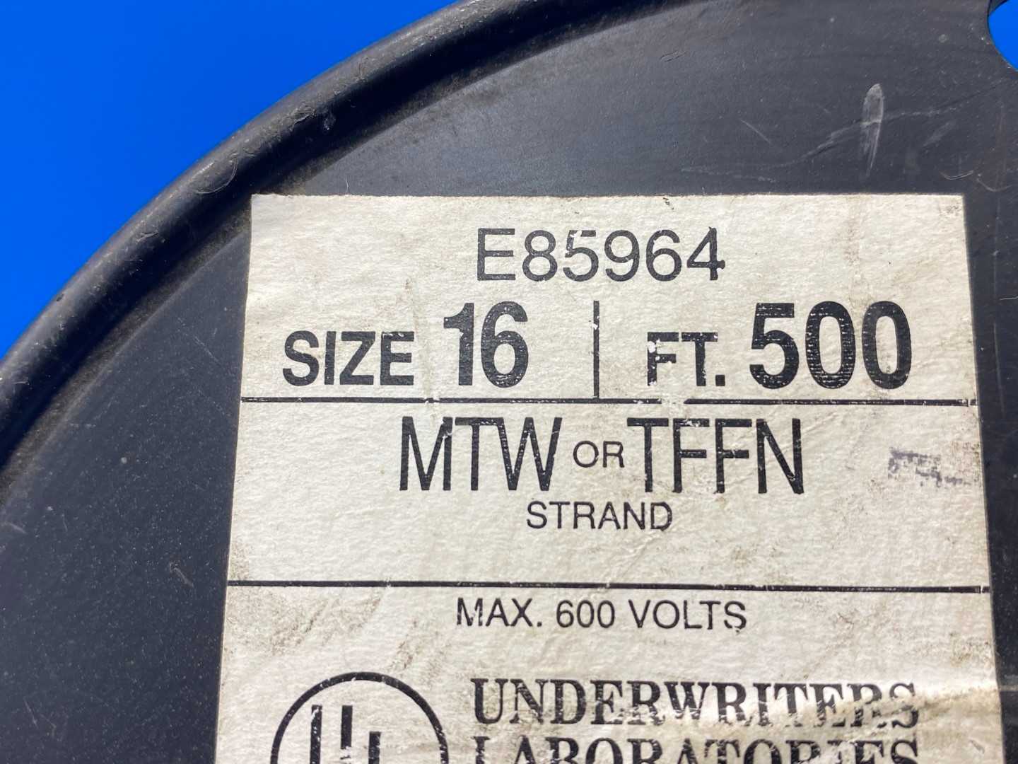 16 Awg White Copper Wire MTW or TFFN 100FT