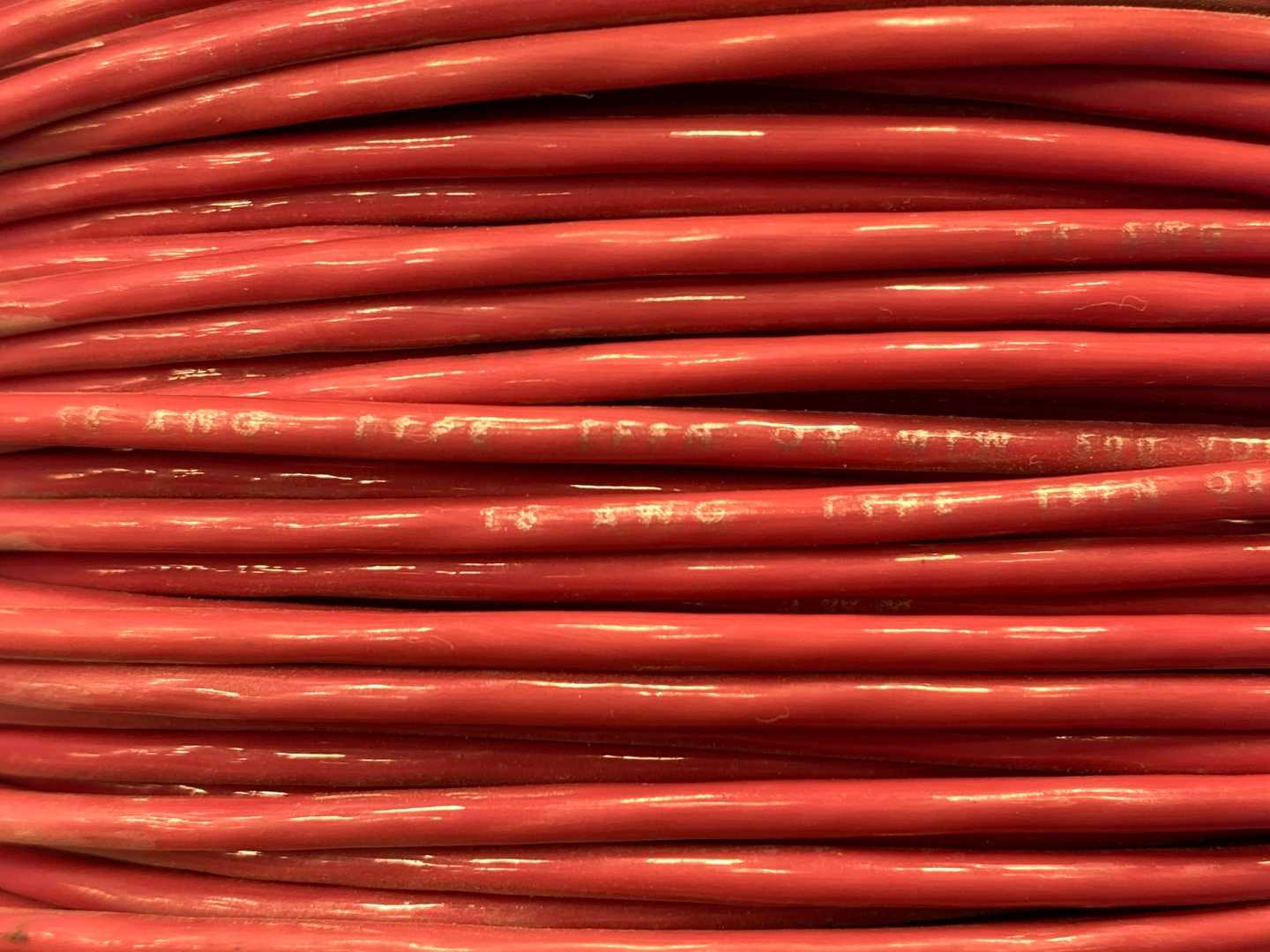 16 AWG Red Copper Wire Type TFFN 360Ft