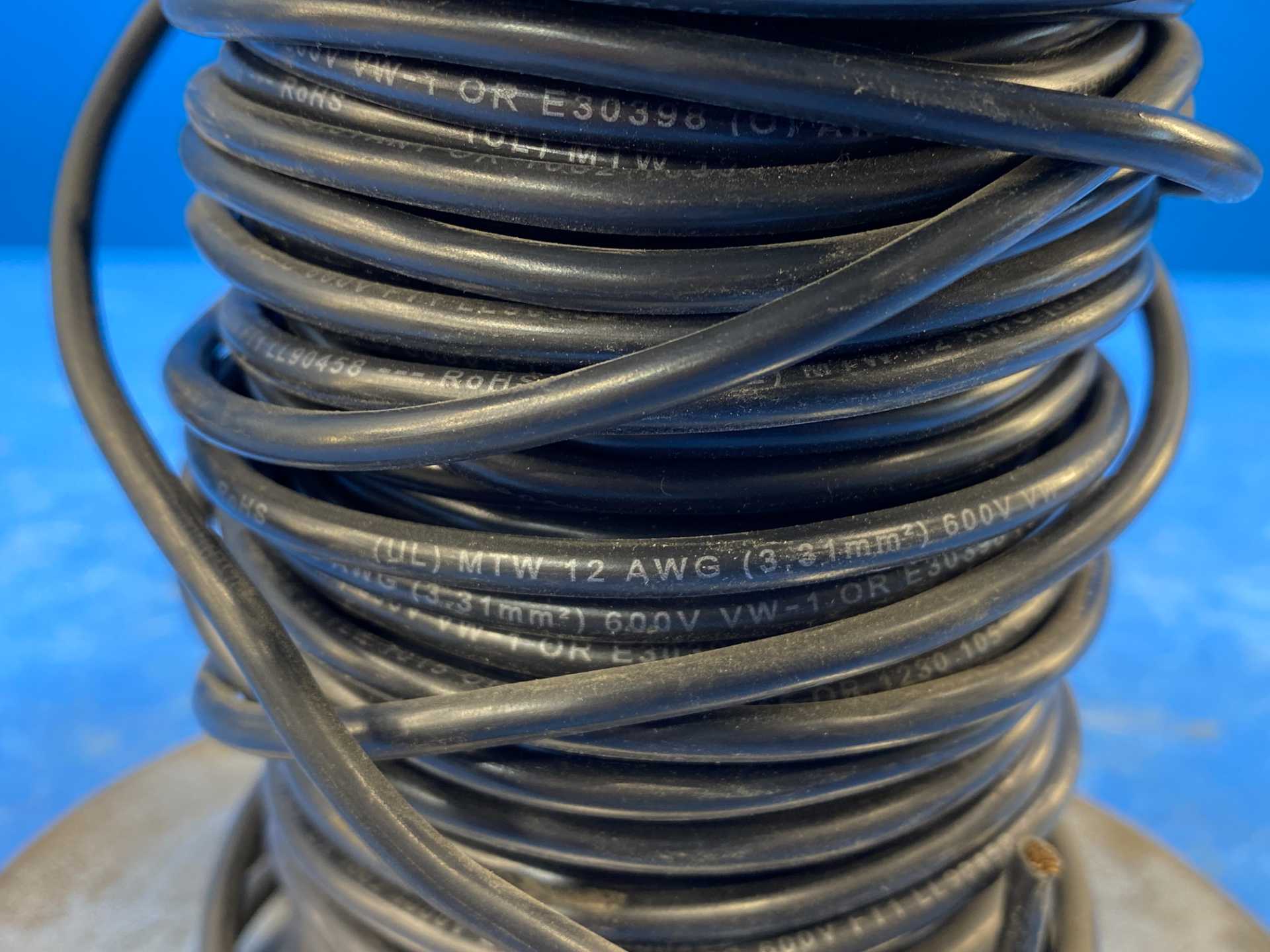 12 AWG Black Copper Wire MTW 140FT