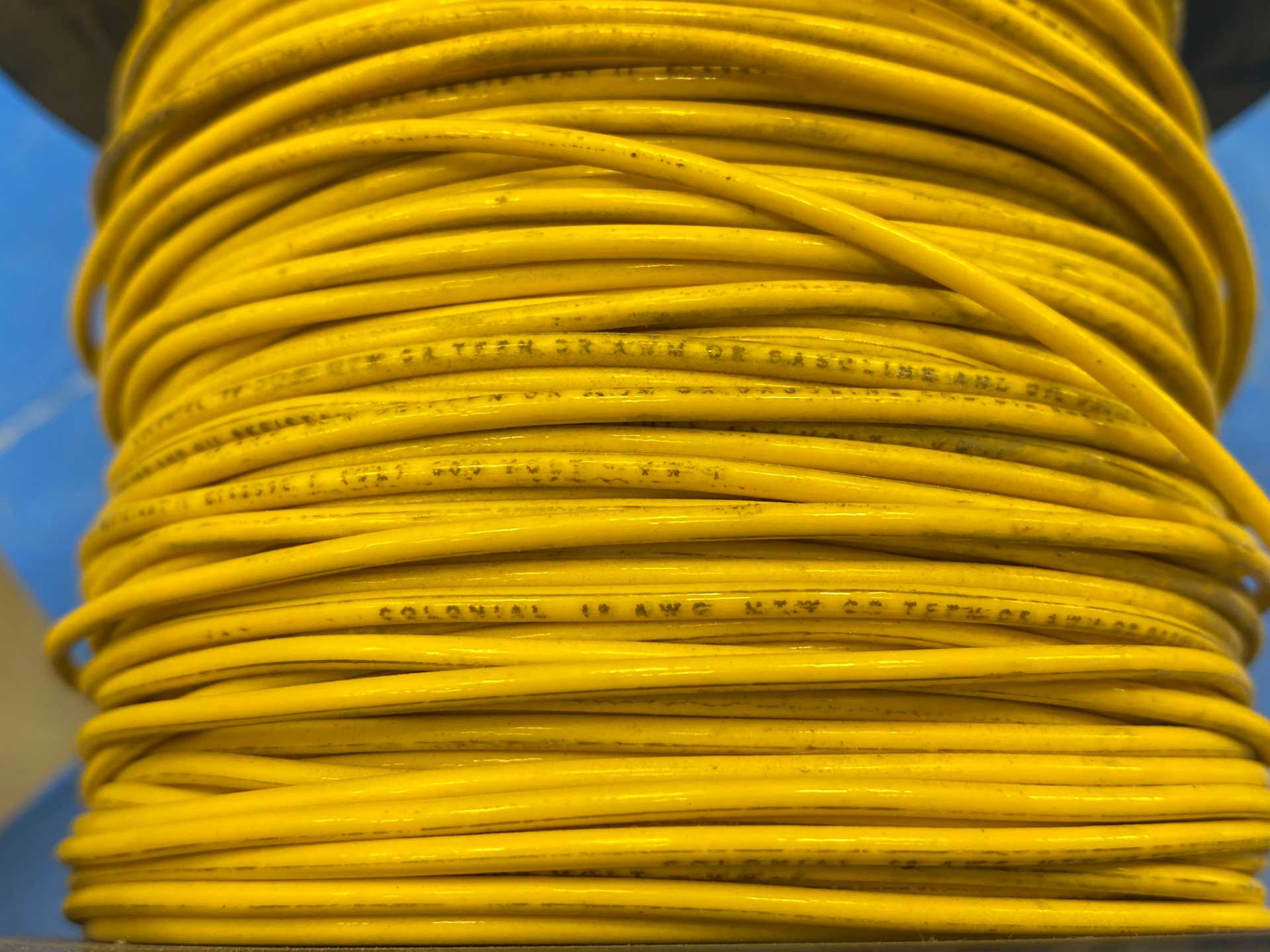 18 AWG Yellow Copper Wire Type MTW or TFFN 370FT