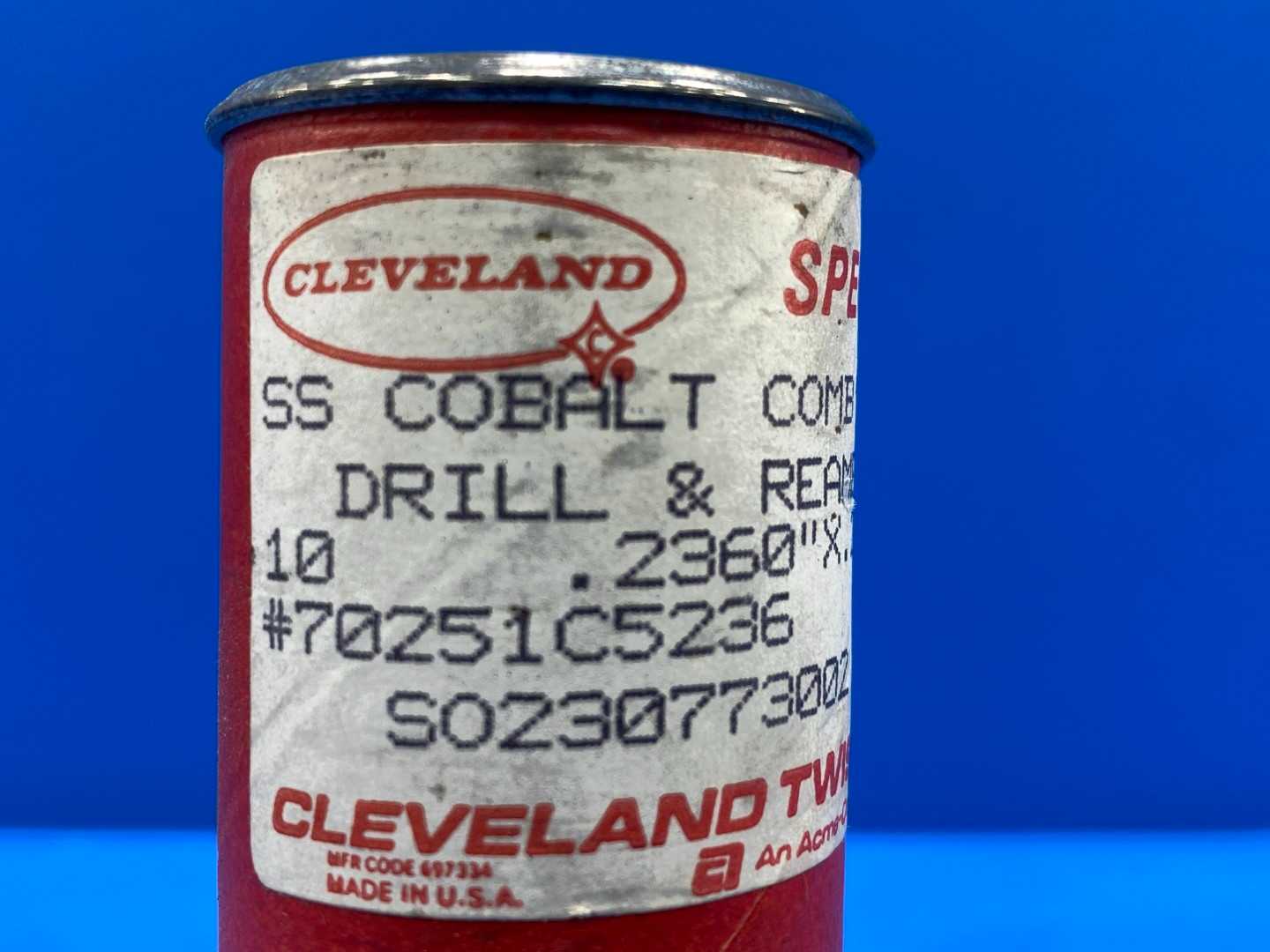 Cleveland Drill & Reamer .2360"x 2515" Diamter x 4-1/2" Long (Tubes of 10)