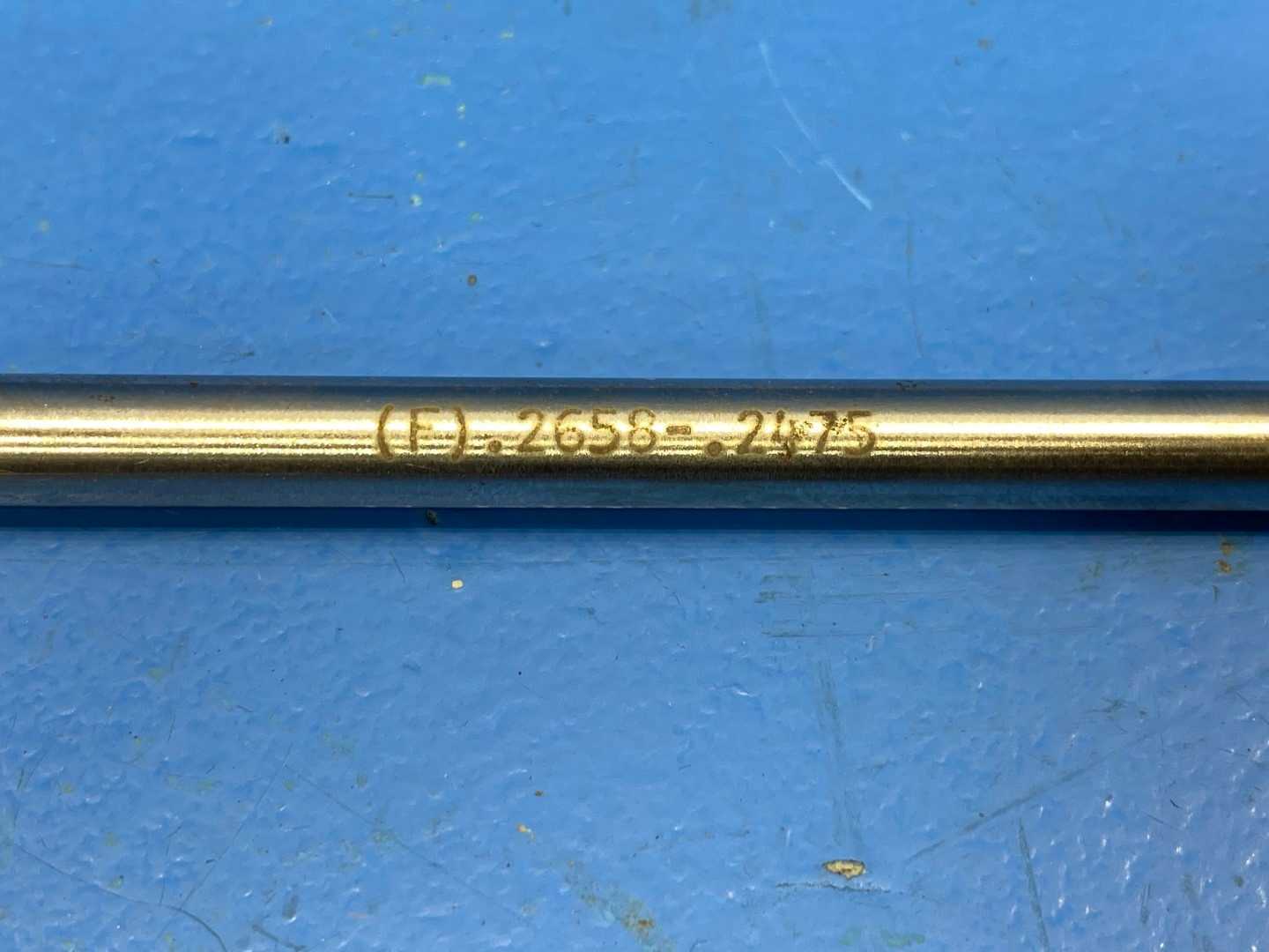 (F)  0.2658" x 0.2475" Chucking Reamers 