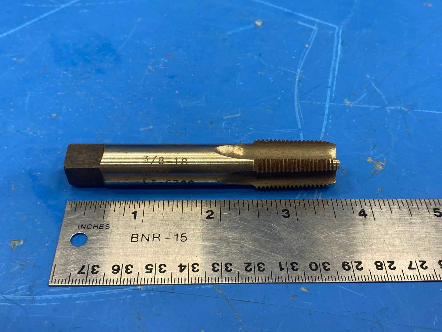 3-1/2"x5/8" Steel Tap Drill 3/8-18 NPTF LT-6790 Rev .A #31351 HS