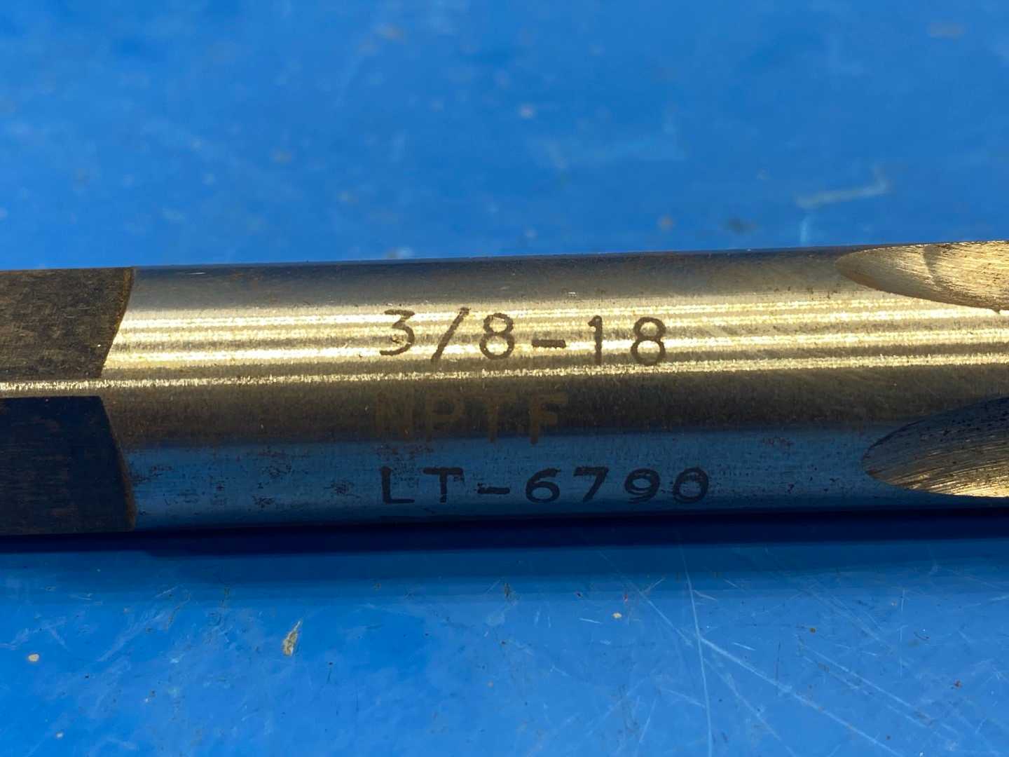 3-1/2"x5/8" Steel Tap Drill 3/8-18 NPTF LT-6790 Rev .A #31351 HS