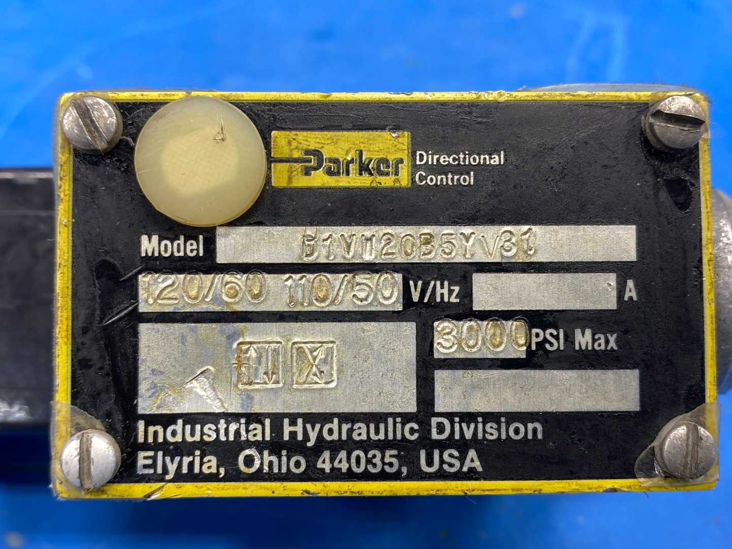 Parker Directional Control  D1VW20B5YV31 3000 PSI Max