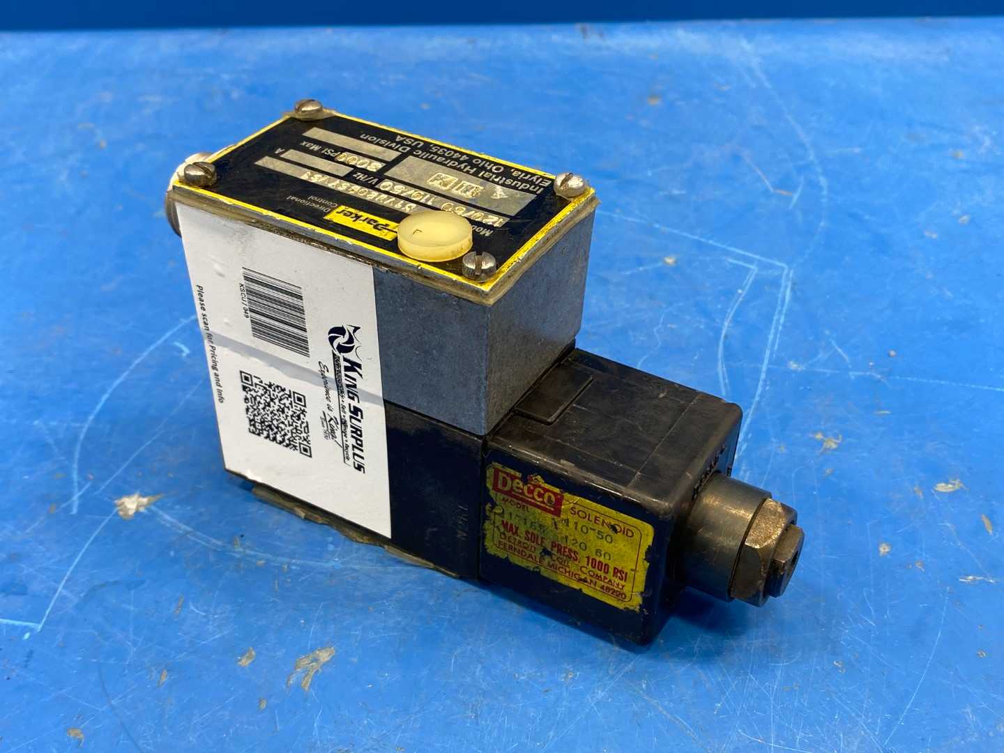 Parker Directional Control  D1VW20B5YV31 3000 PSI Max