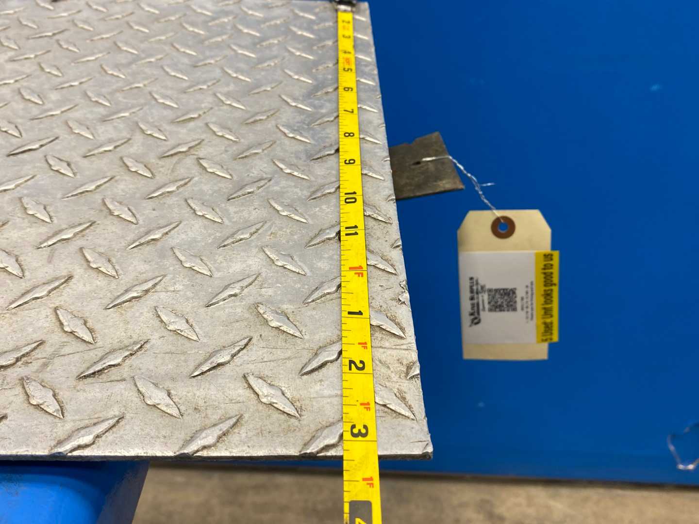 Diamond Plate Metal Threshold Ramp