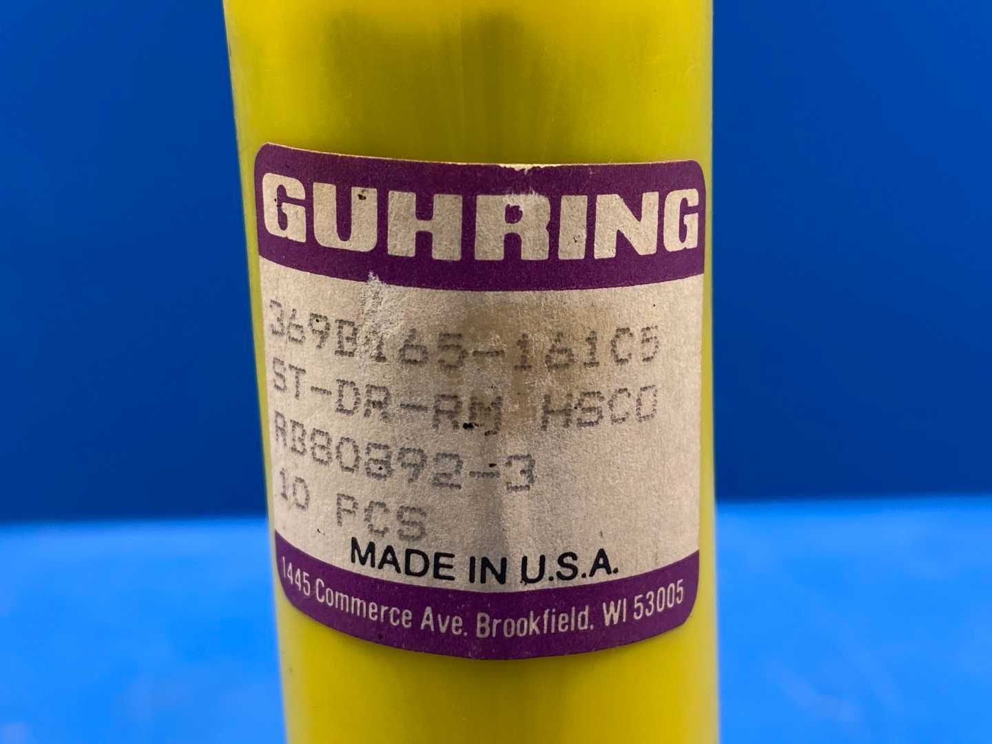 Guhring Reamer .1615" Diamete x 6" Long (Tubes of 10)